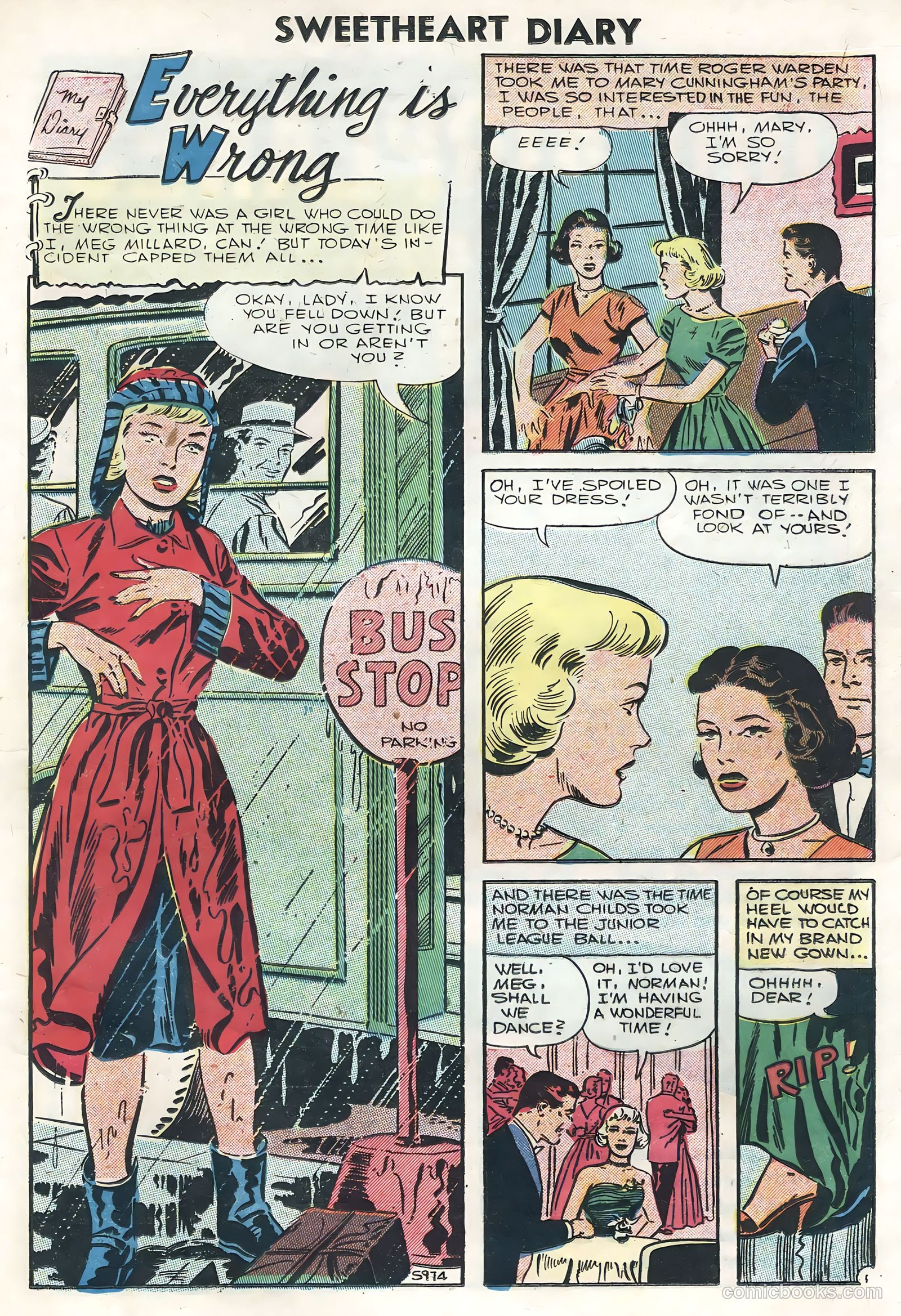 Sweetheart Diary #35 (1956) — page 21 of 36