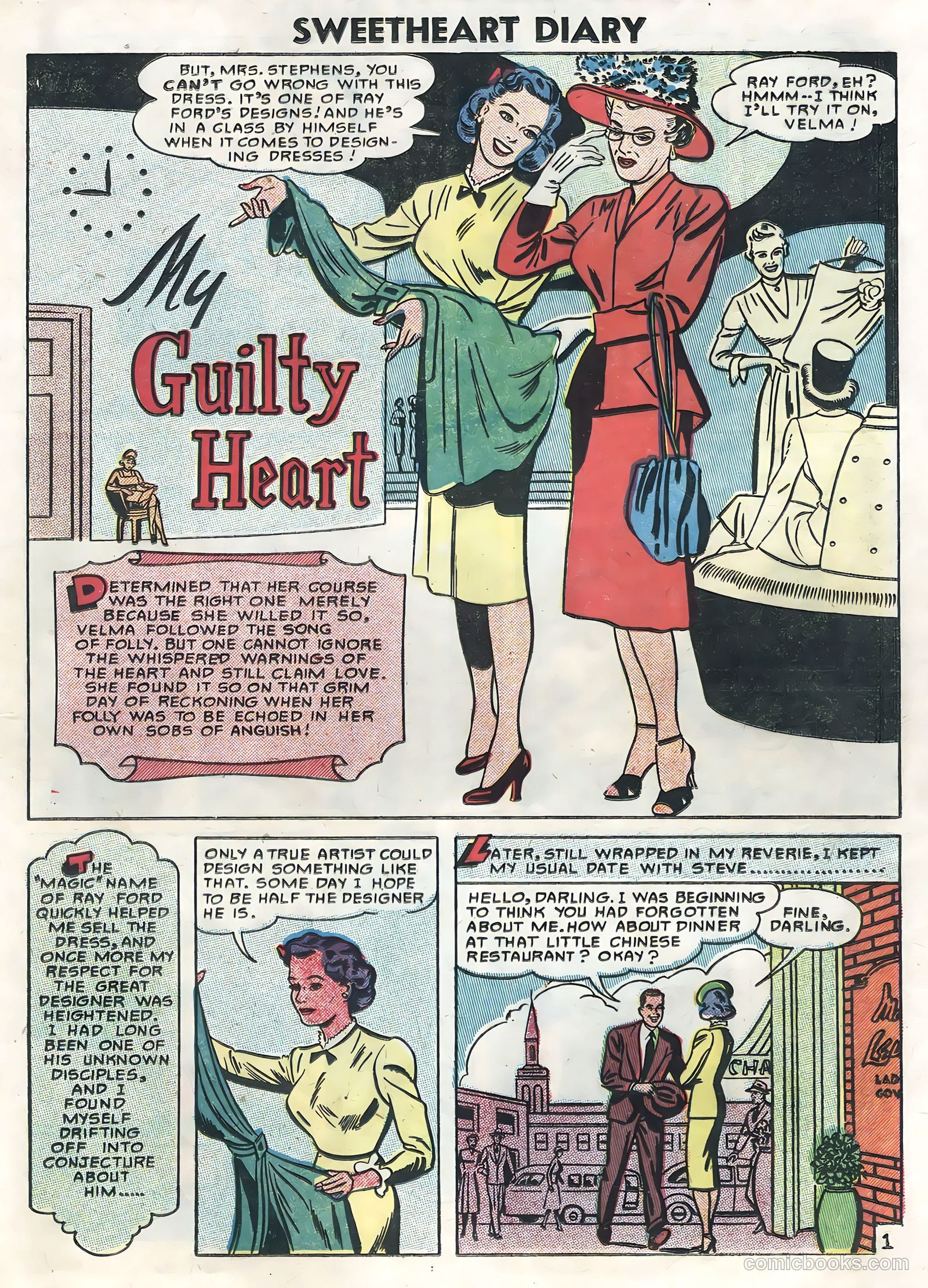 Sweetheart Diary #35 (1956) — page 25 of 36