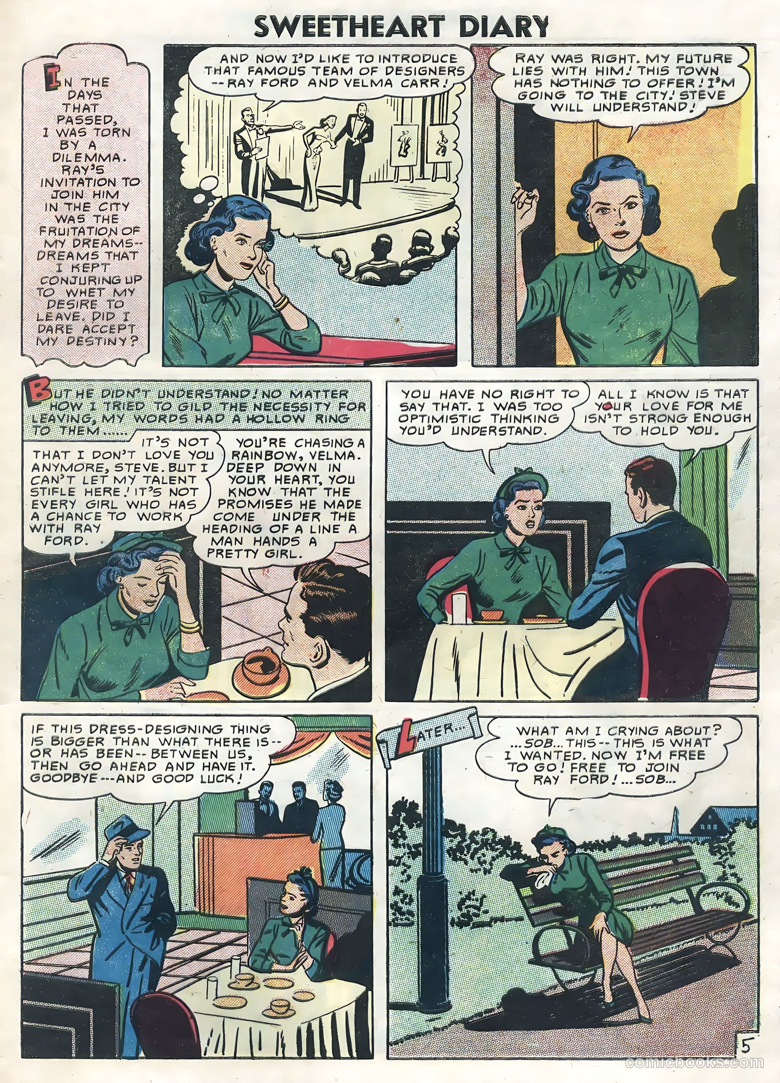 Sweetheart Diary #35 (1956) — page 29 of 36