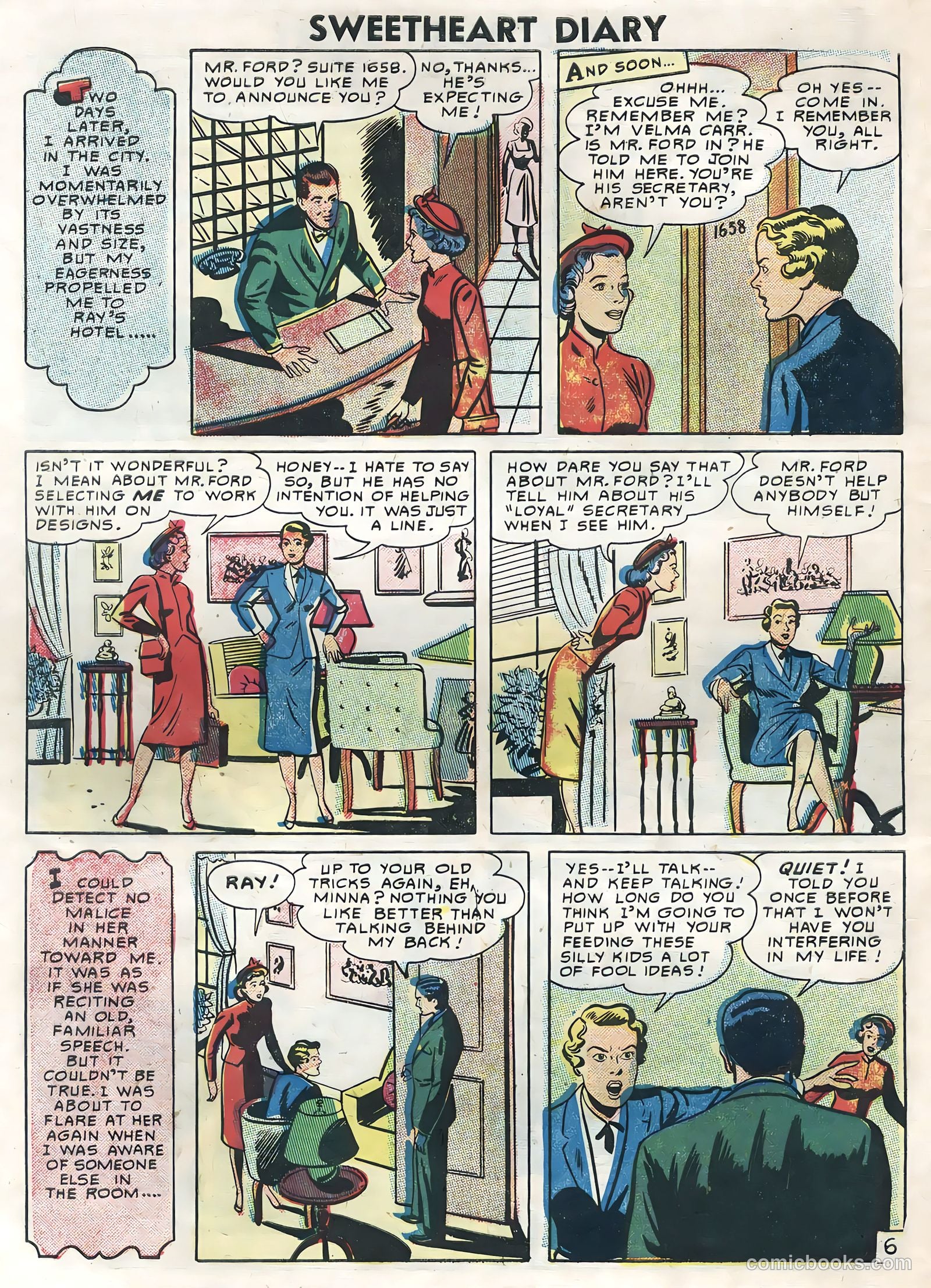 Sweetheart Diary #35 (1956) — page 30 of 36