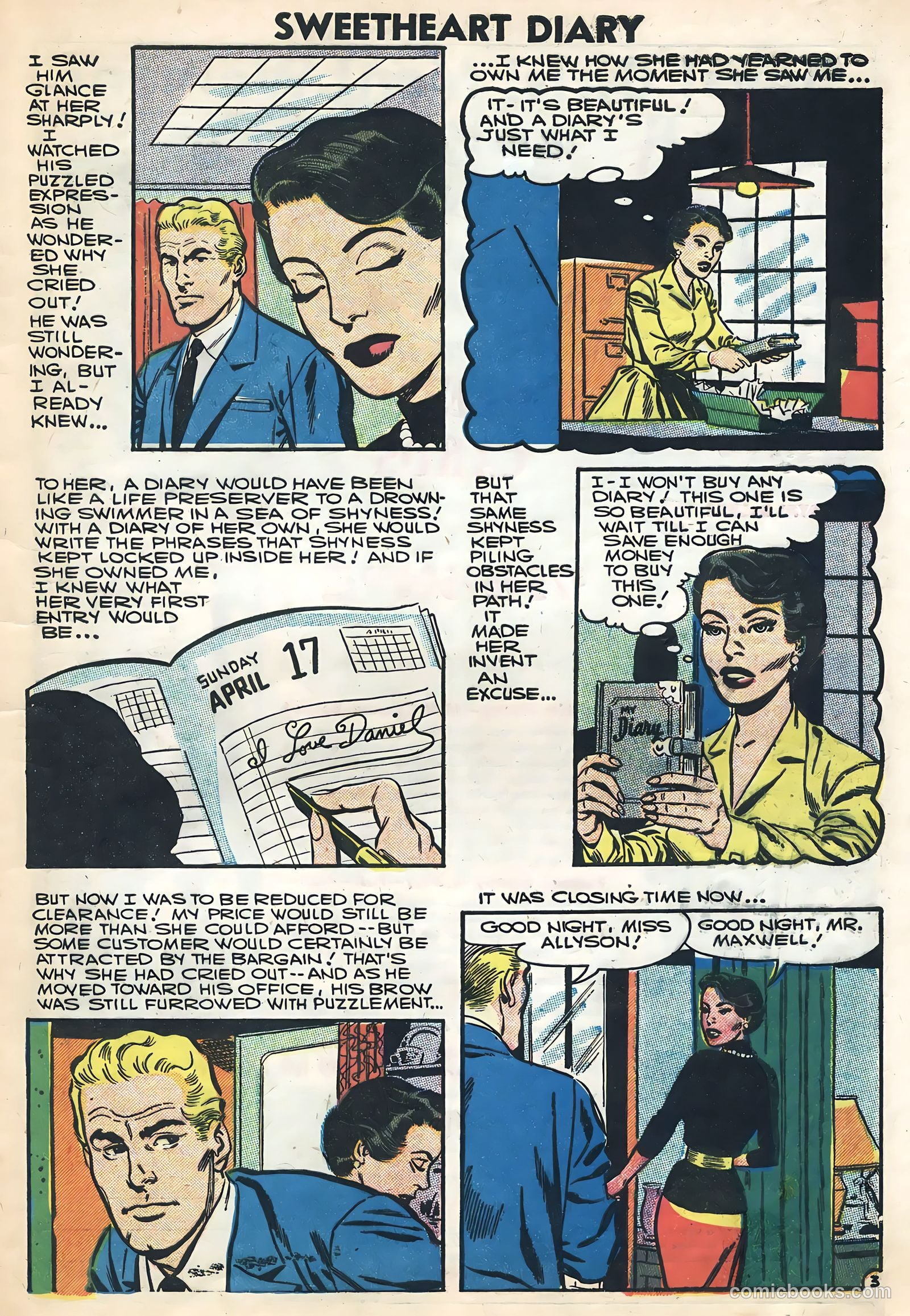 Sweetheart Diary #37 (1957) — page 5 of 36