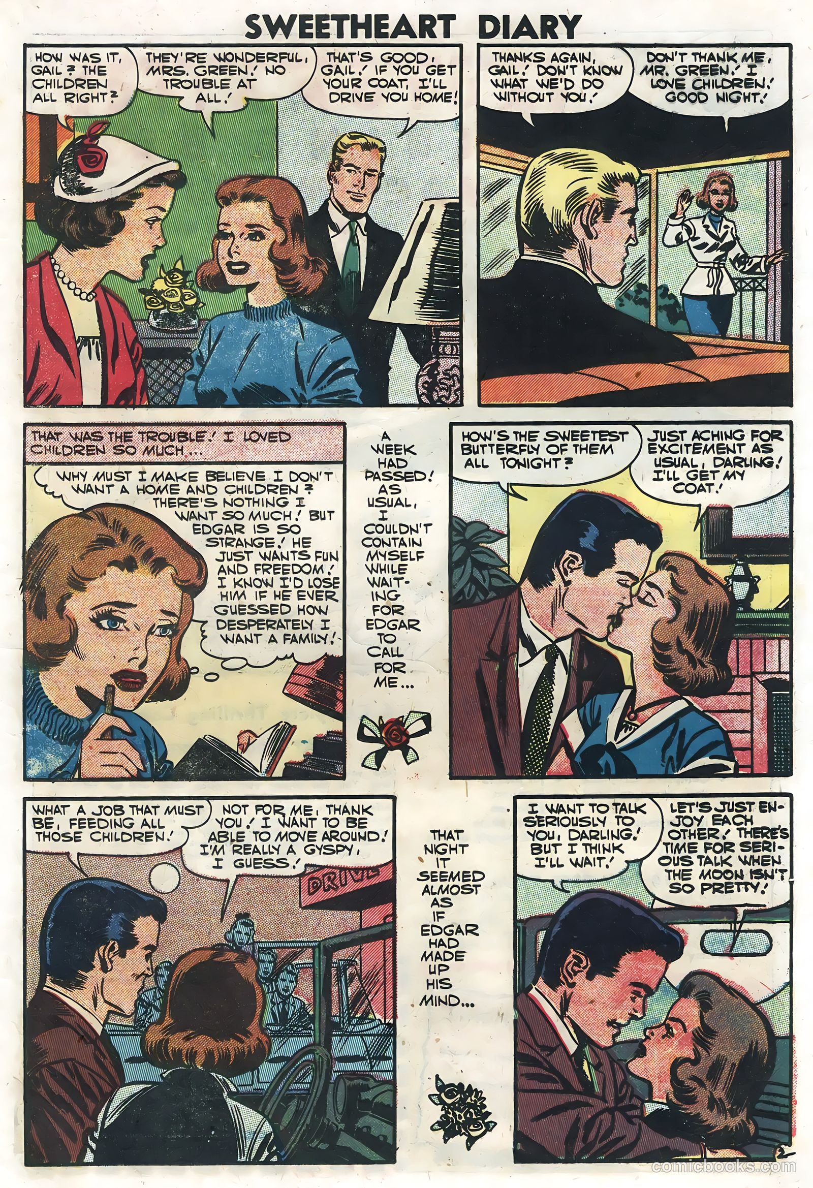Sweetheart Diary #38 (1957) — page 21 of 36