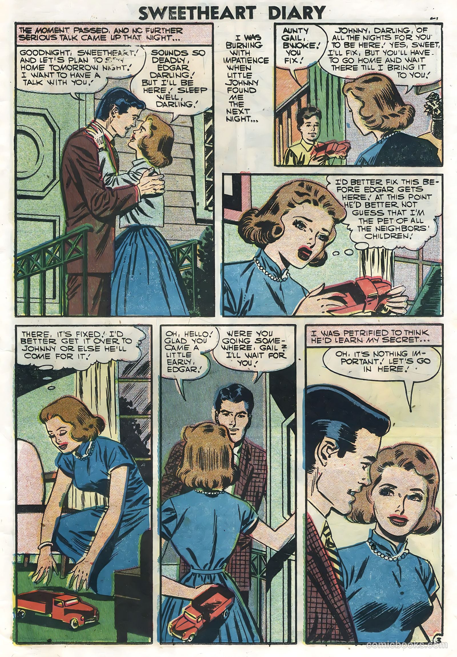 Sweetheart Diary #38 (1957) — page 23 of 36