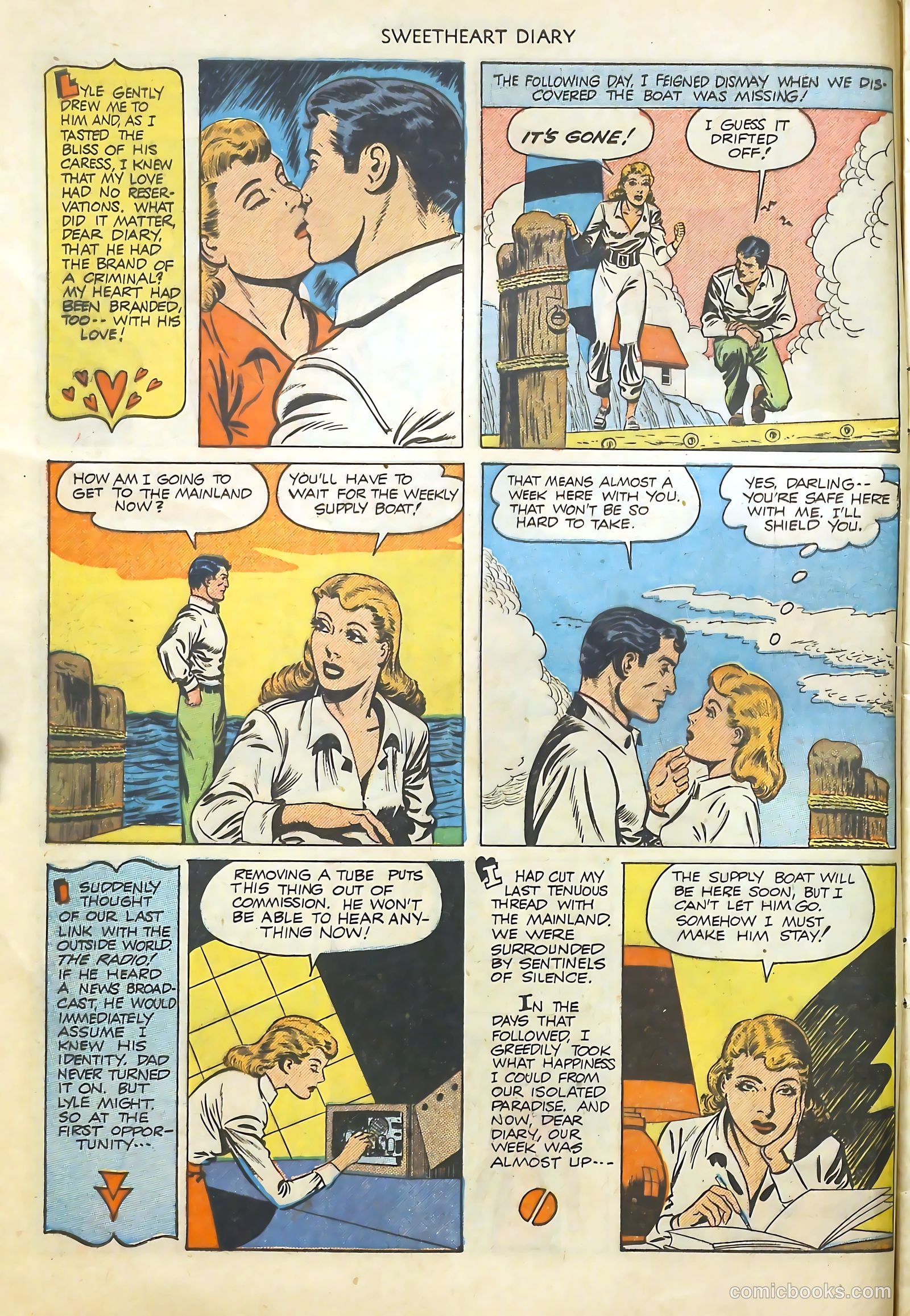 Sweetheart Diary #4 (1950) — page 8 of 36
