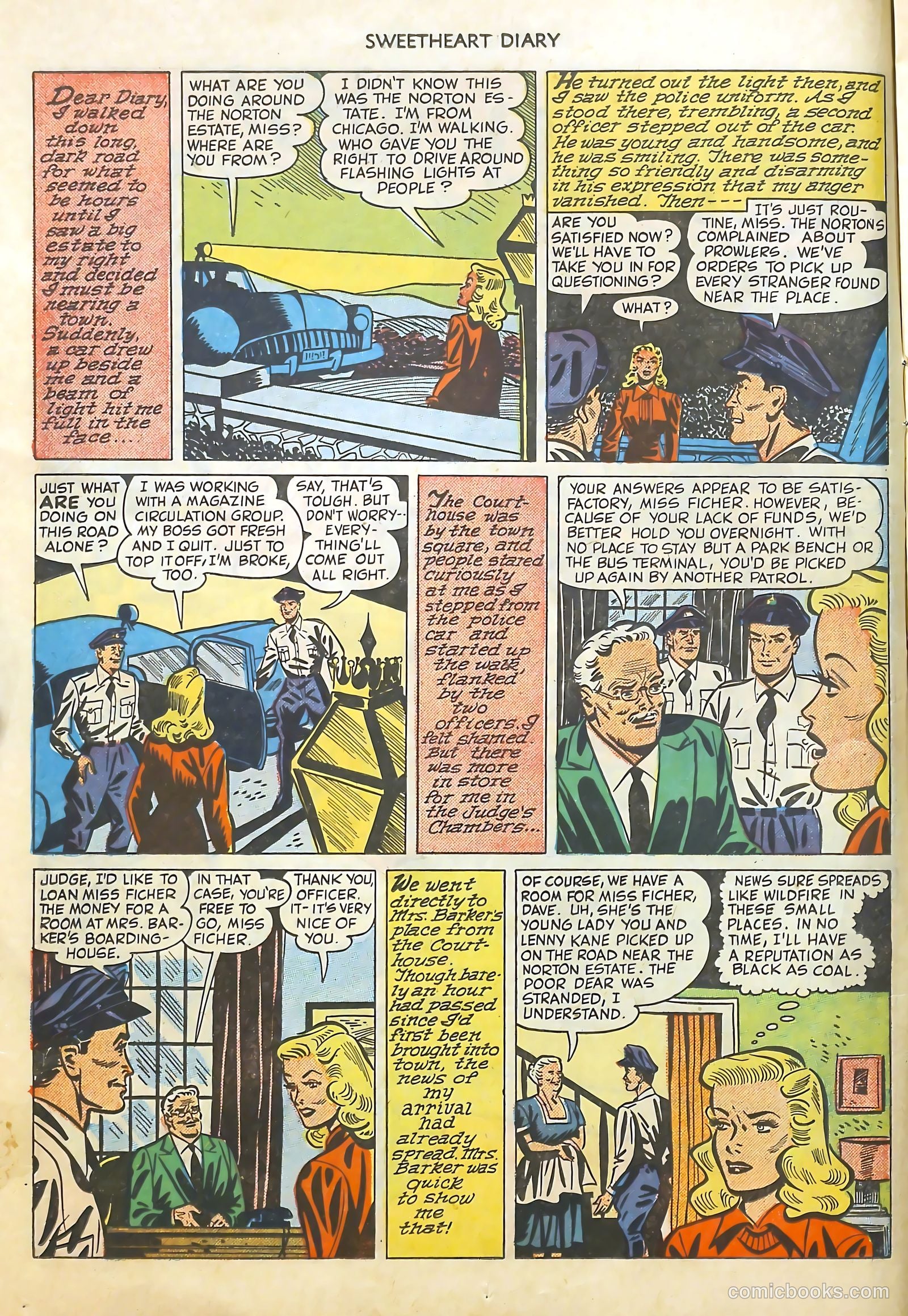 Sweetheart Diary #4 (1950) — page 14 of 36