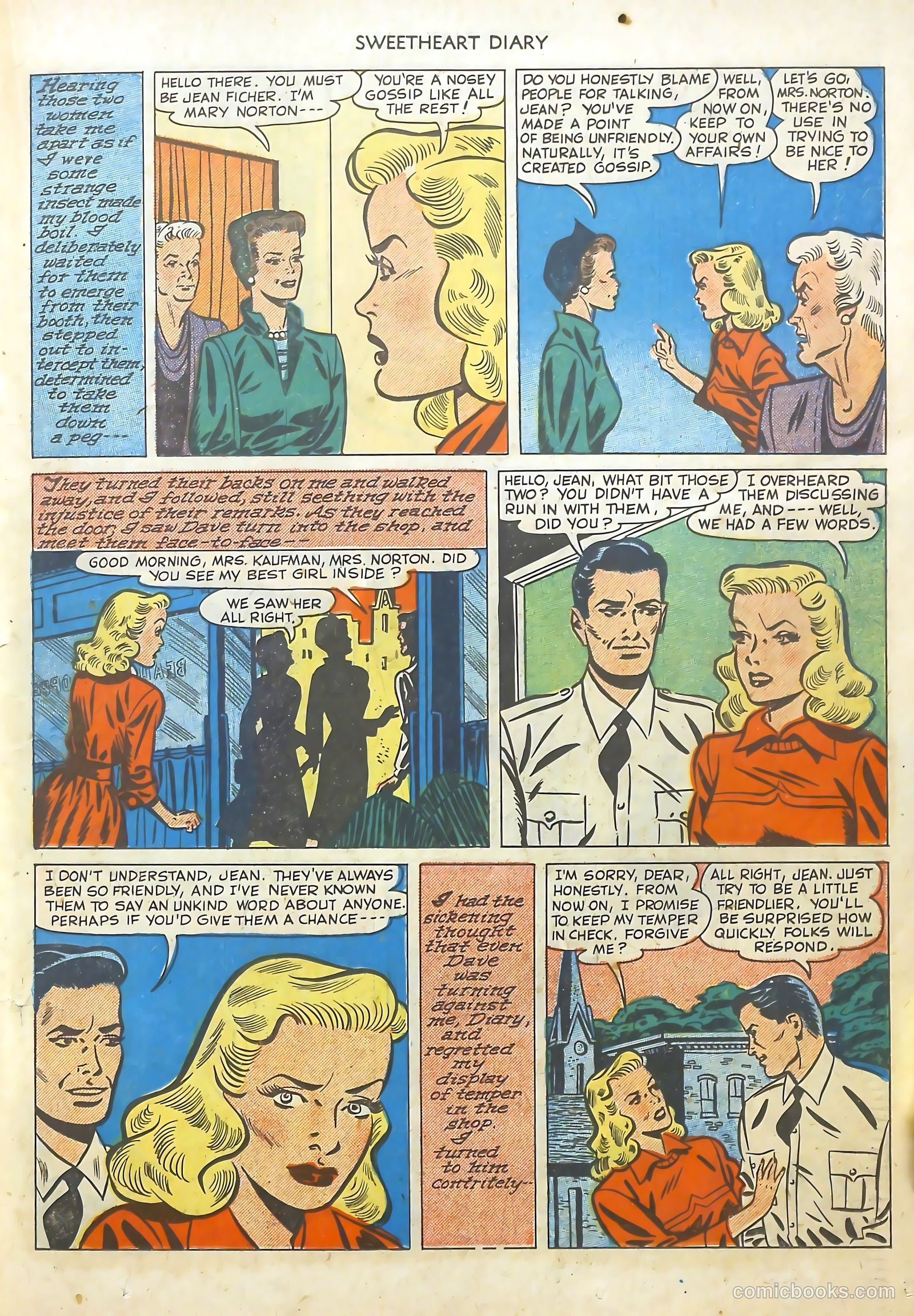 Sweetheart Diary #4 (1950) — page 19 of 36