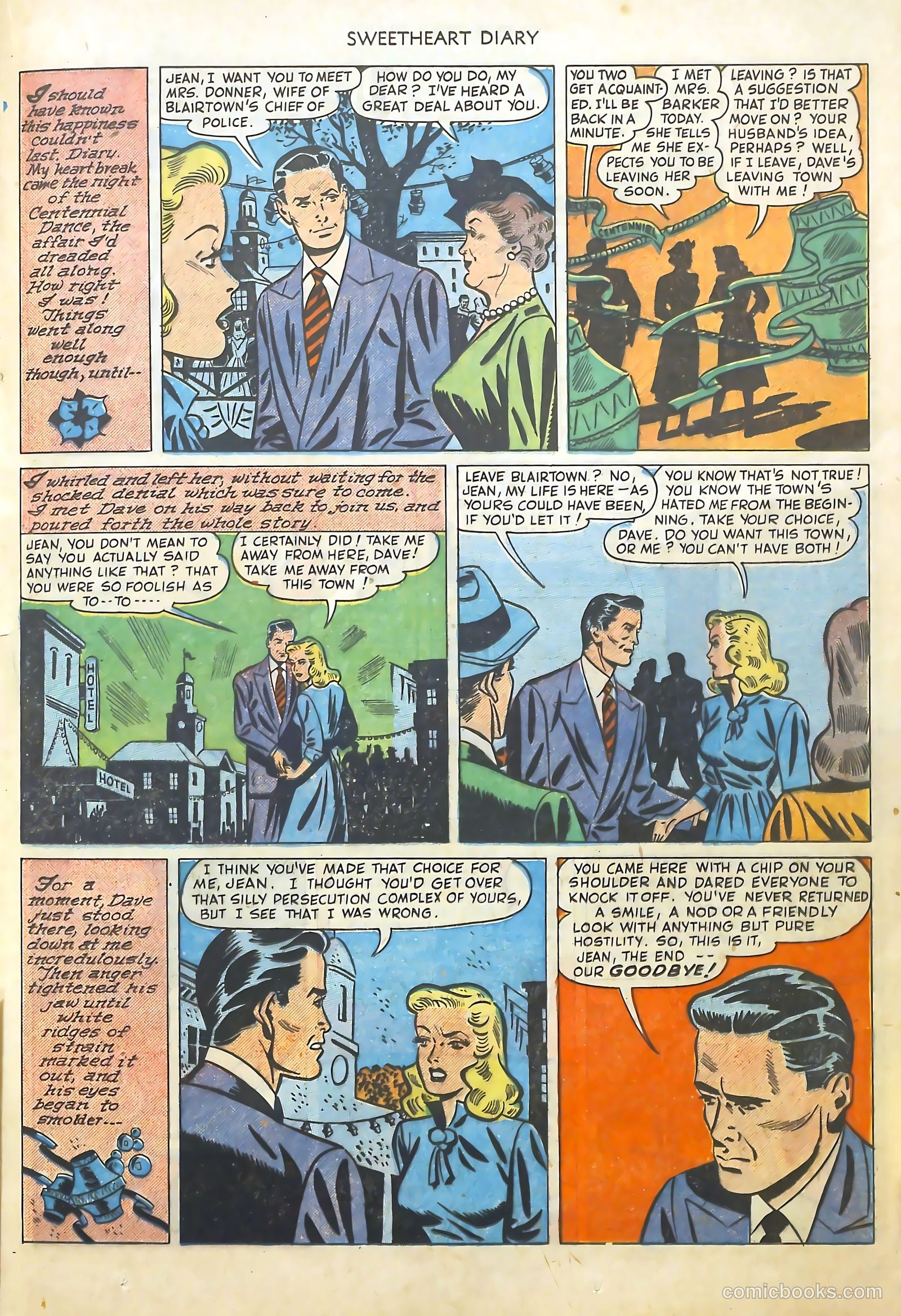 Sweetheart Diary #4 (1950) — page 21 of 36