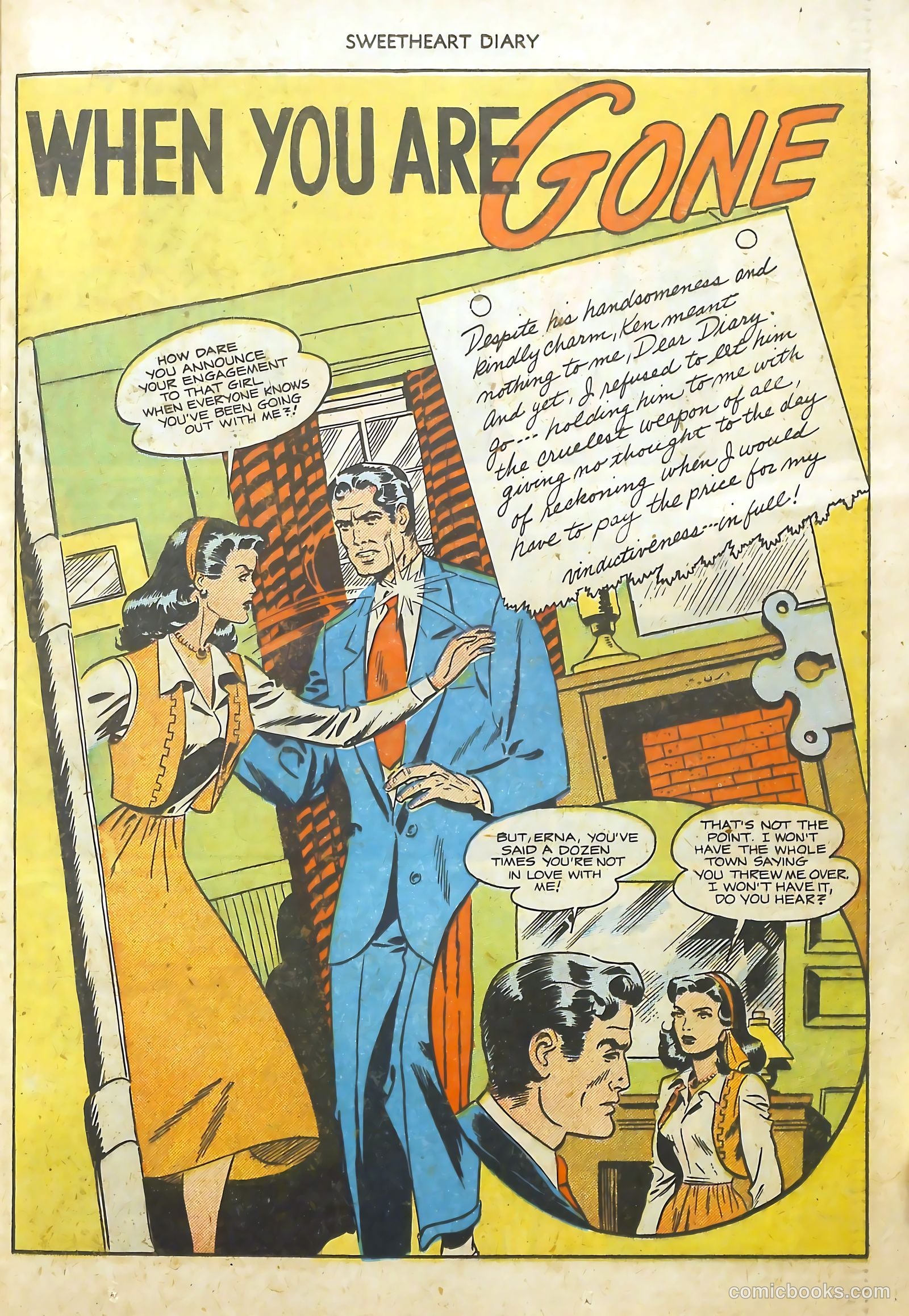 Sweetheart Diary #4 (1950) — page 25 of 36