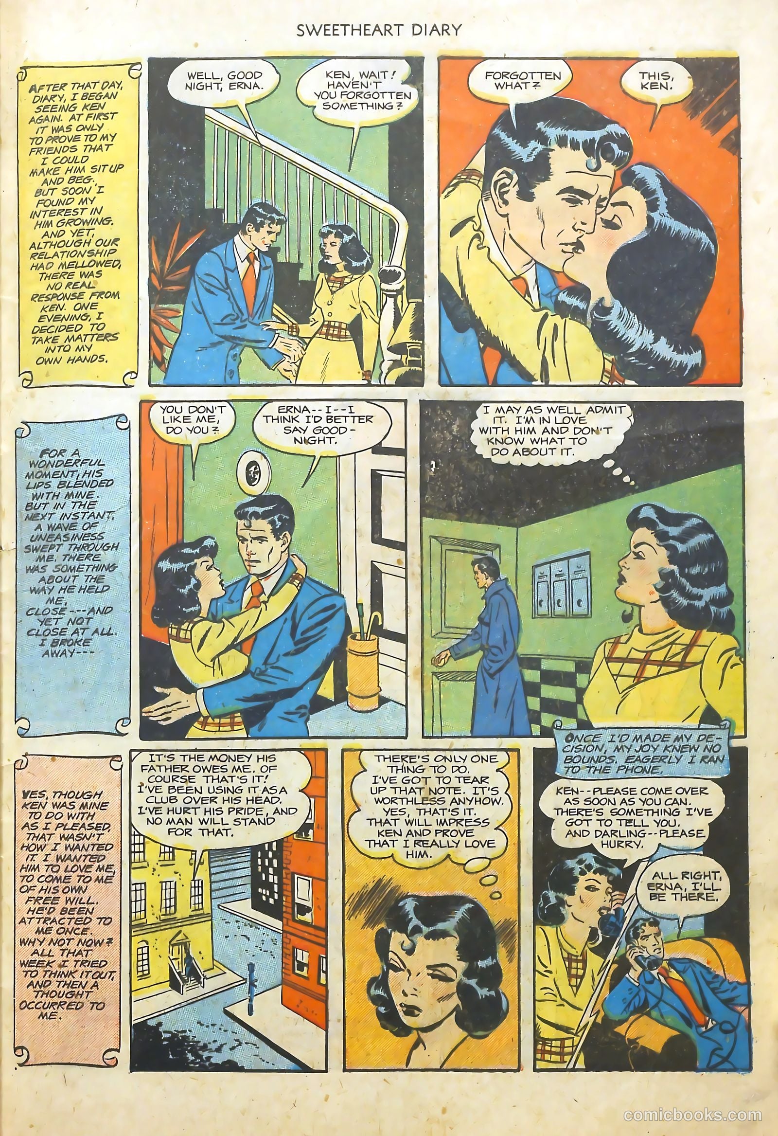 Sweetheart Diary #4 (1950) — page 33 of 36