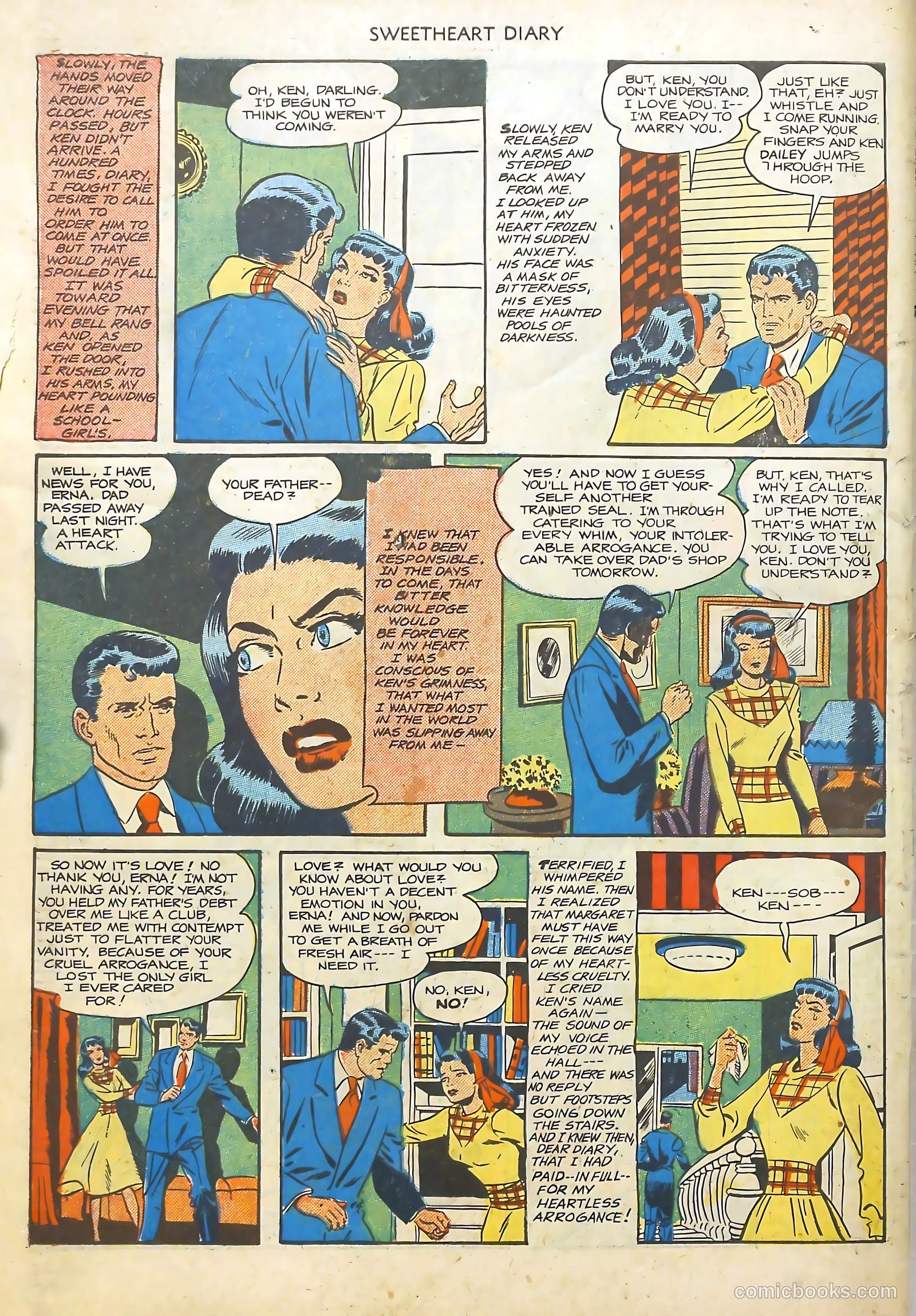 Sweetheart Diary #4 (1950) — page 34 of 36