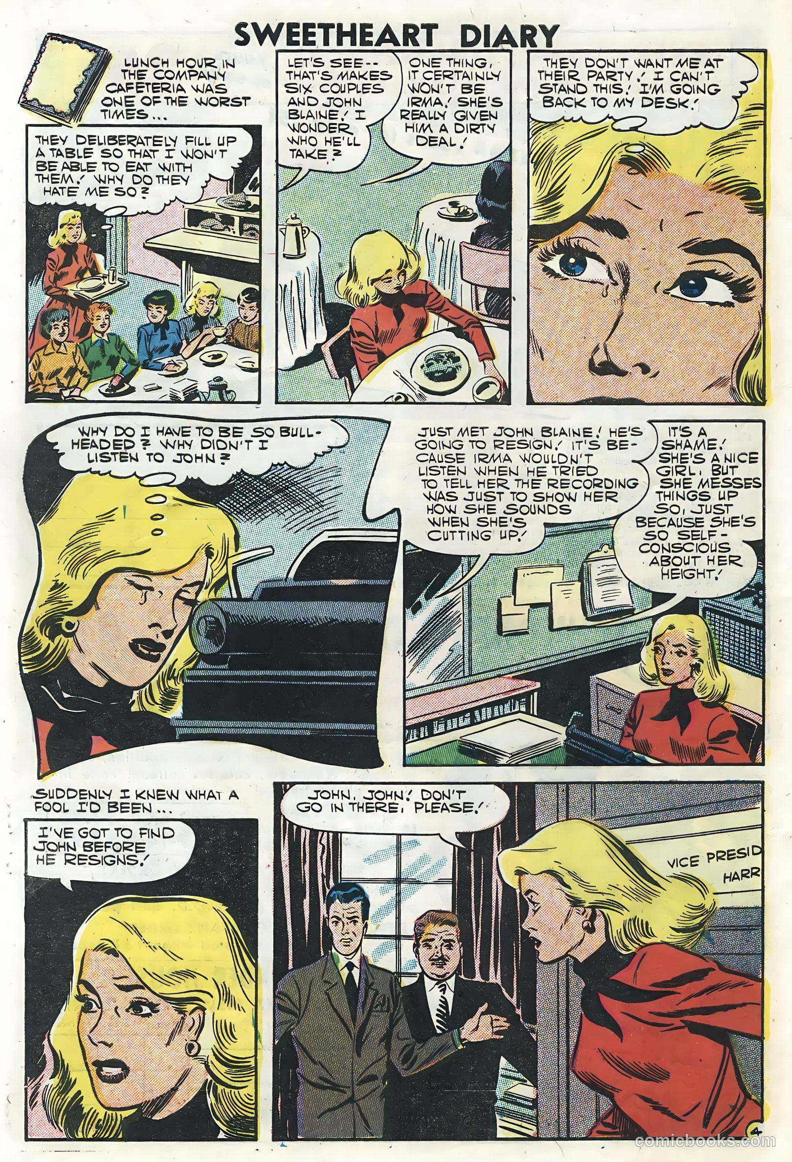 Sweetheart Diary #40 (1958) — page 32 of 36