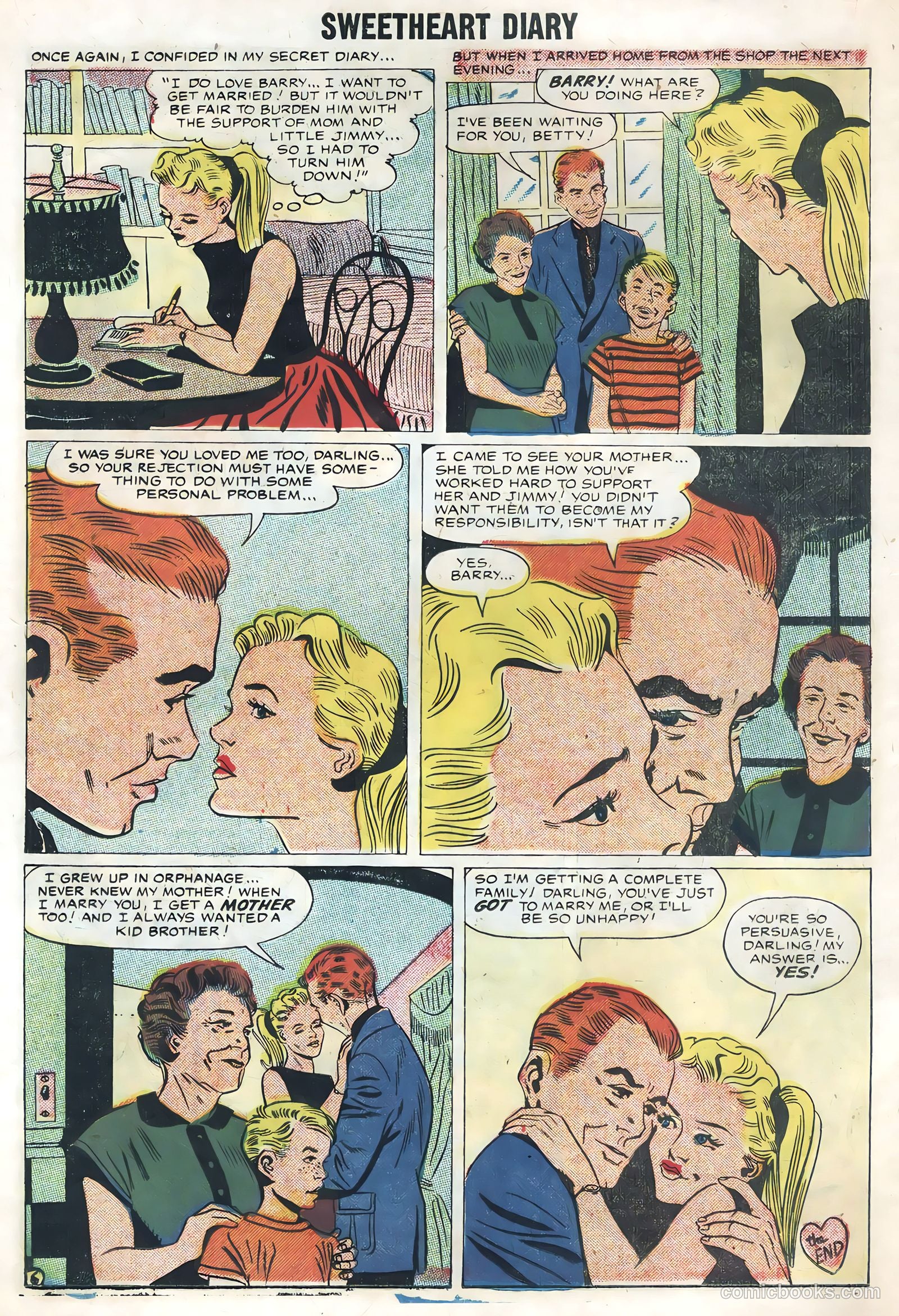 Sweetheart Diary #42 (1958) — page 14 of 36