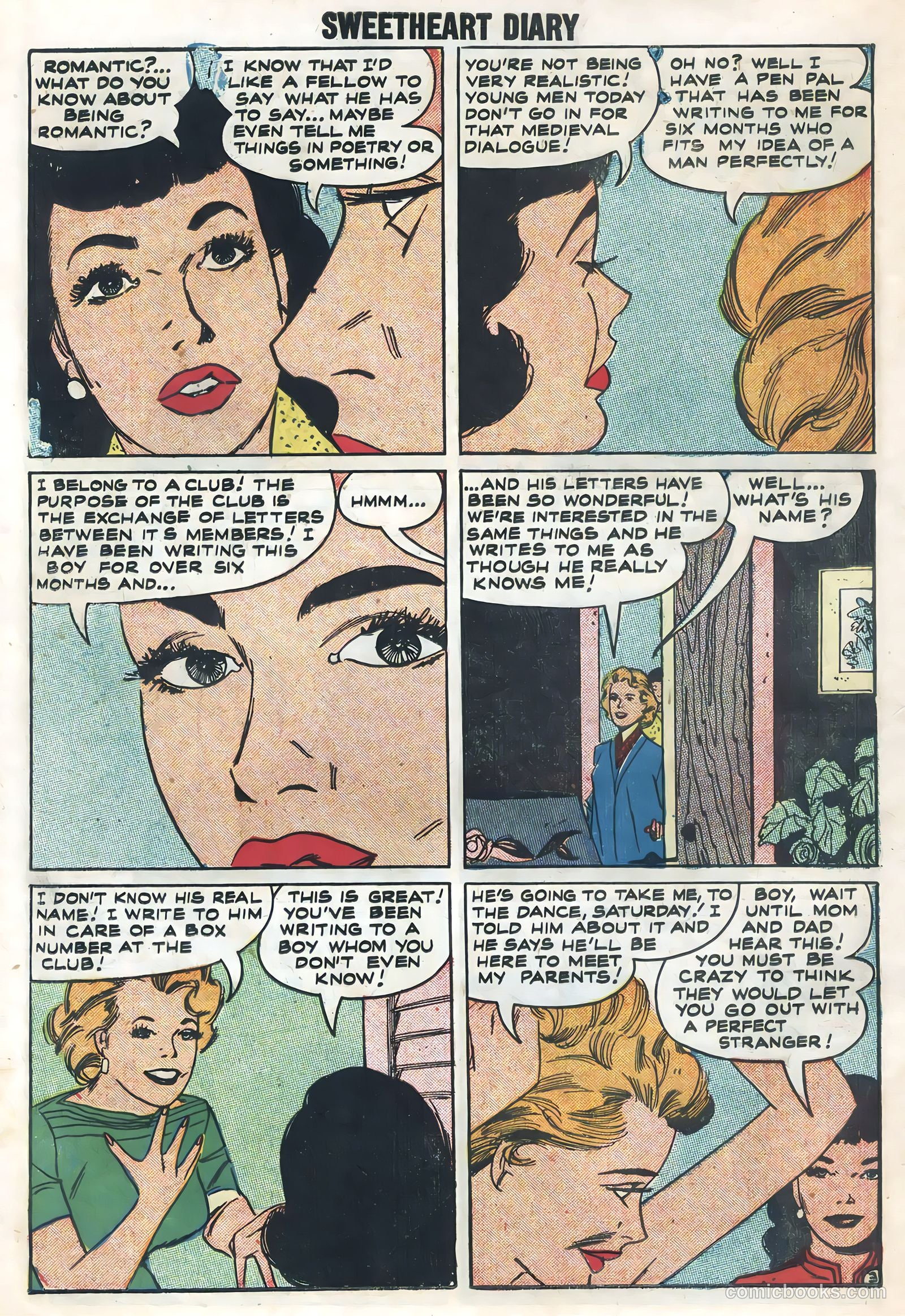 Sweetheart Diary #42 (1958) — page 18 of 36