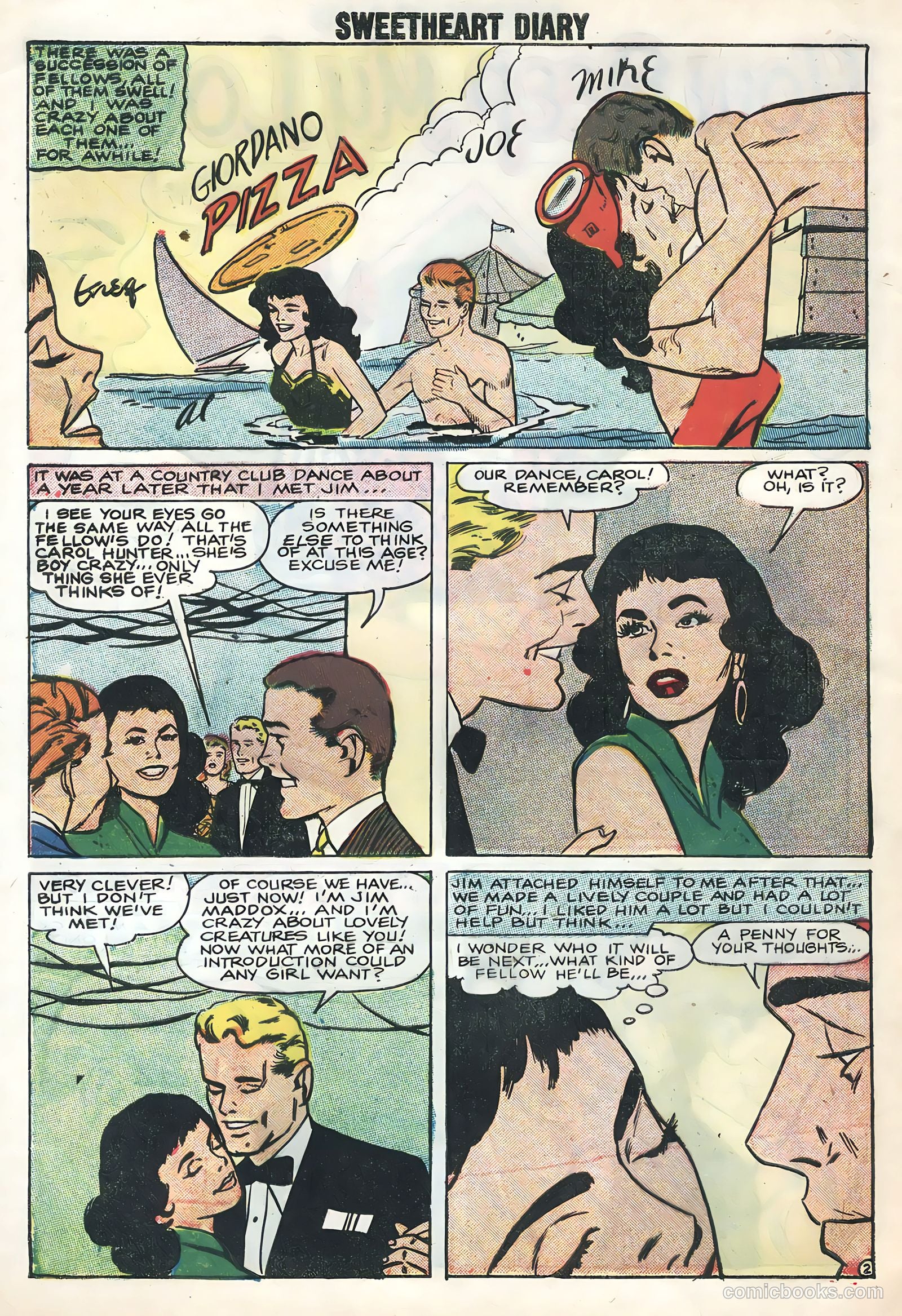 Sweetheart Diary #43 (1958) — page 4 of 36