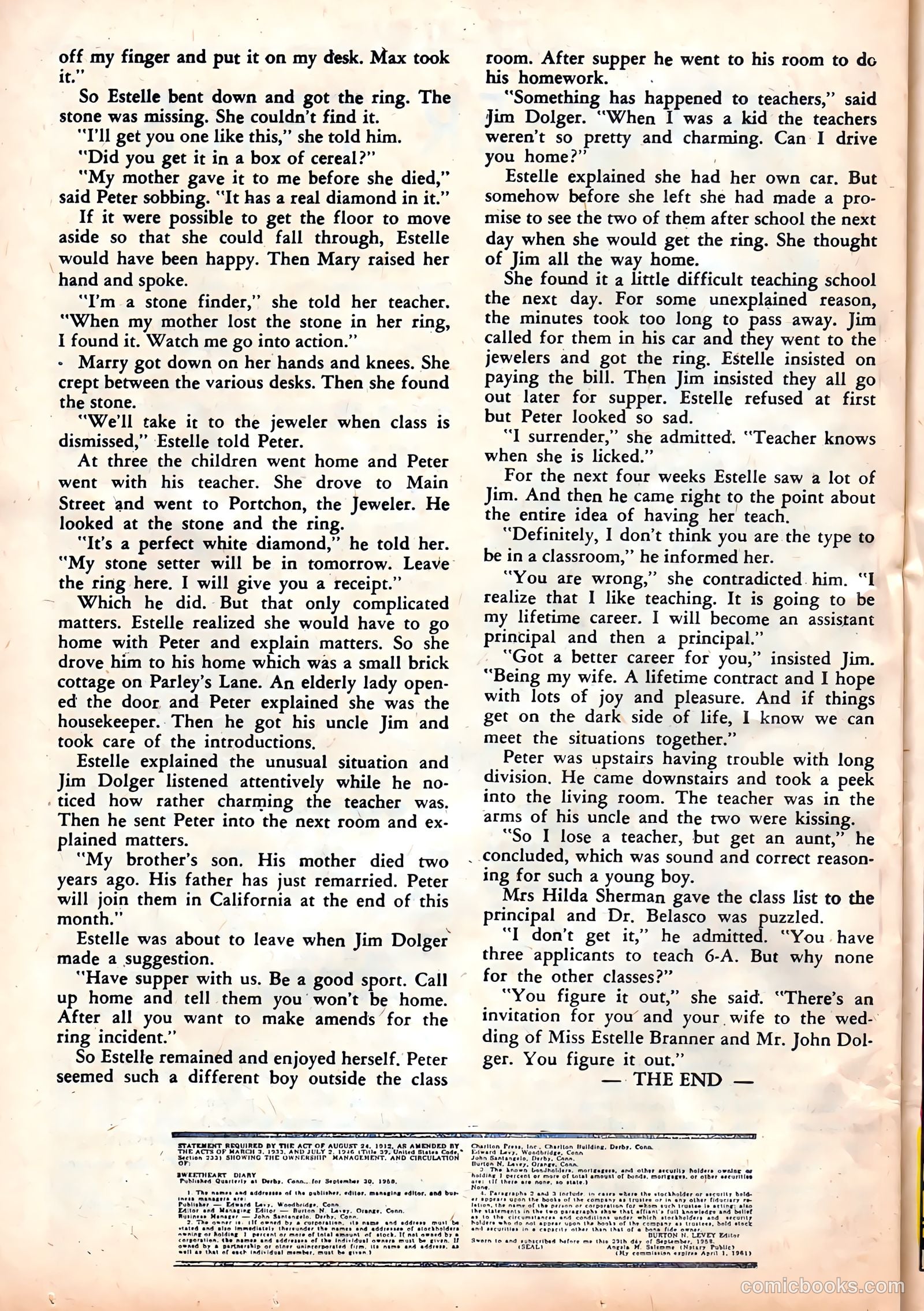 Sweetheart Diary #47 (1959) — page 24 of 36