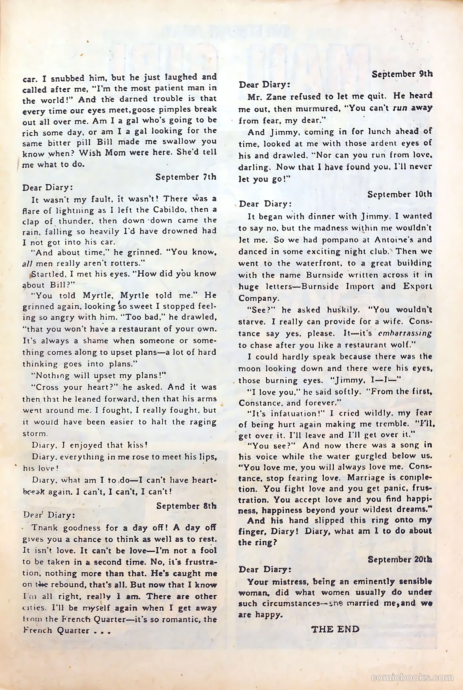Sweetheart Diary #49 (1959) — page 27 of 36