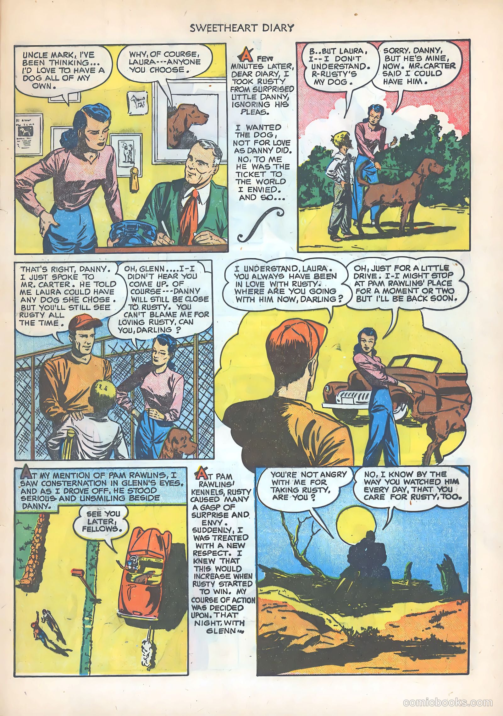 Sweetheart Diary #5 (1950) — page 21 of 36