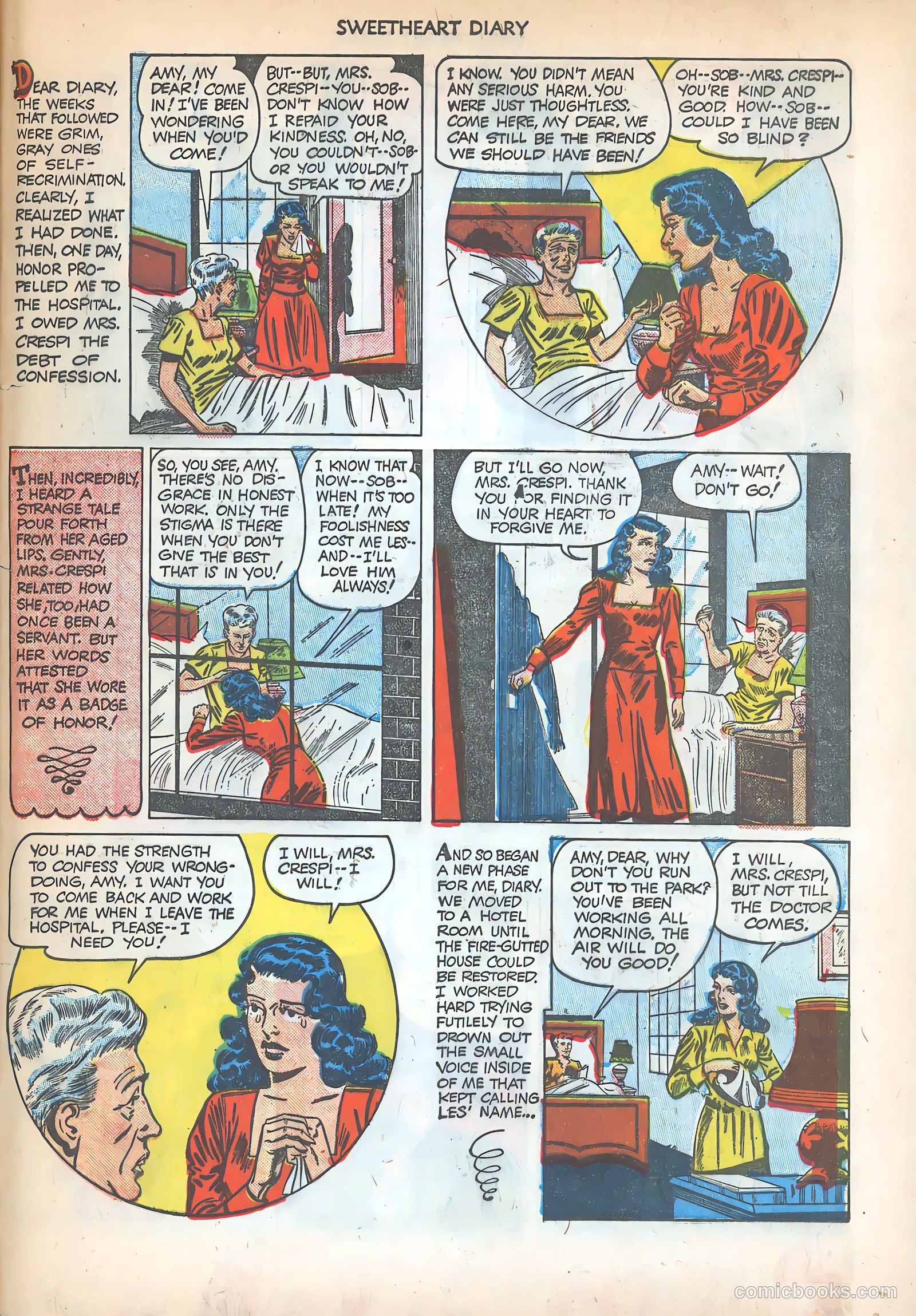 Sweetheart Diary #5 (1950) — page 33 of 36