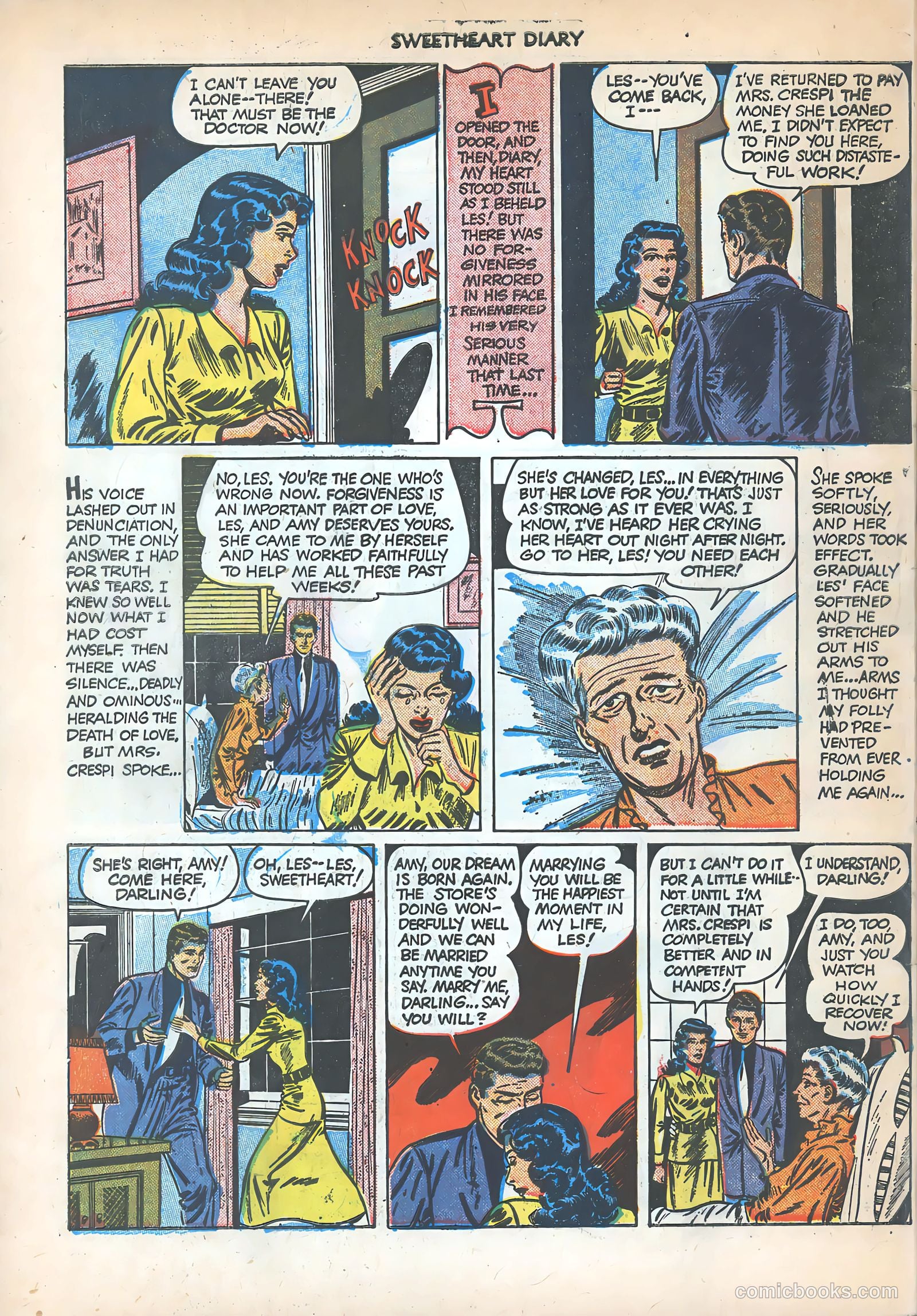 Sweetheart Diary #5 (1950) — page 34 of 36