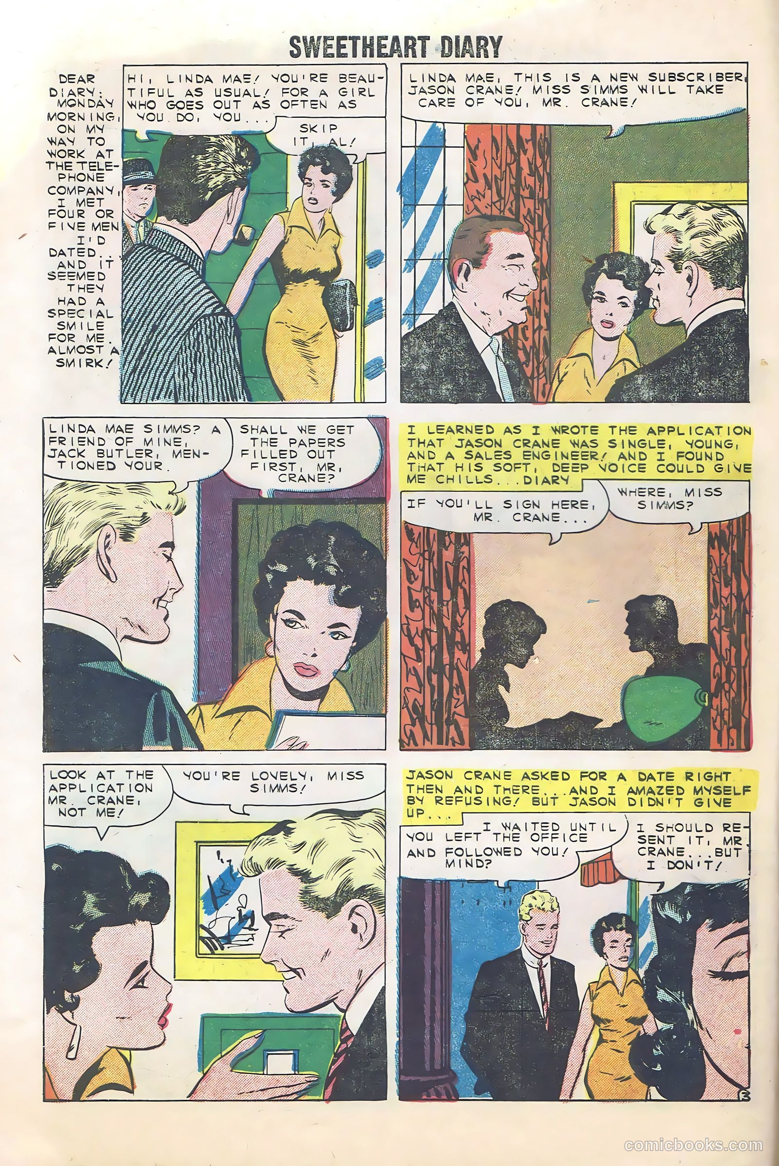 Sweetheart Diary #52 (1960) — page 28 of 36