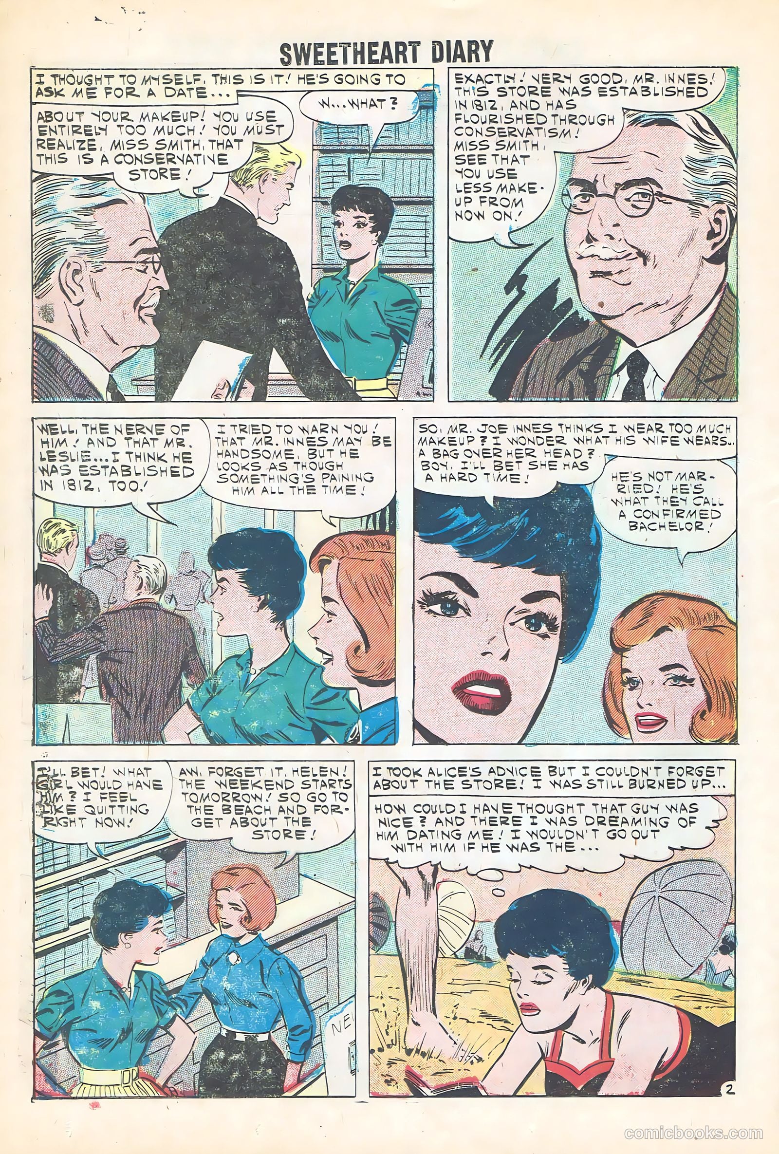 Sweetheart Diary #57 (1961) — page 26 of 36
