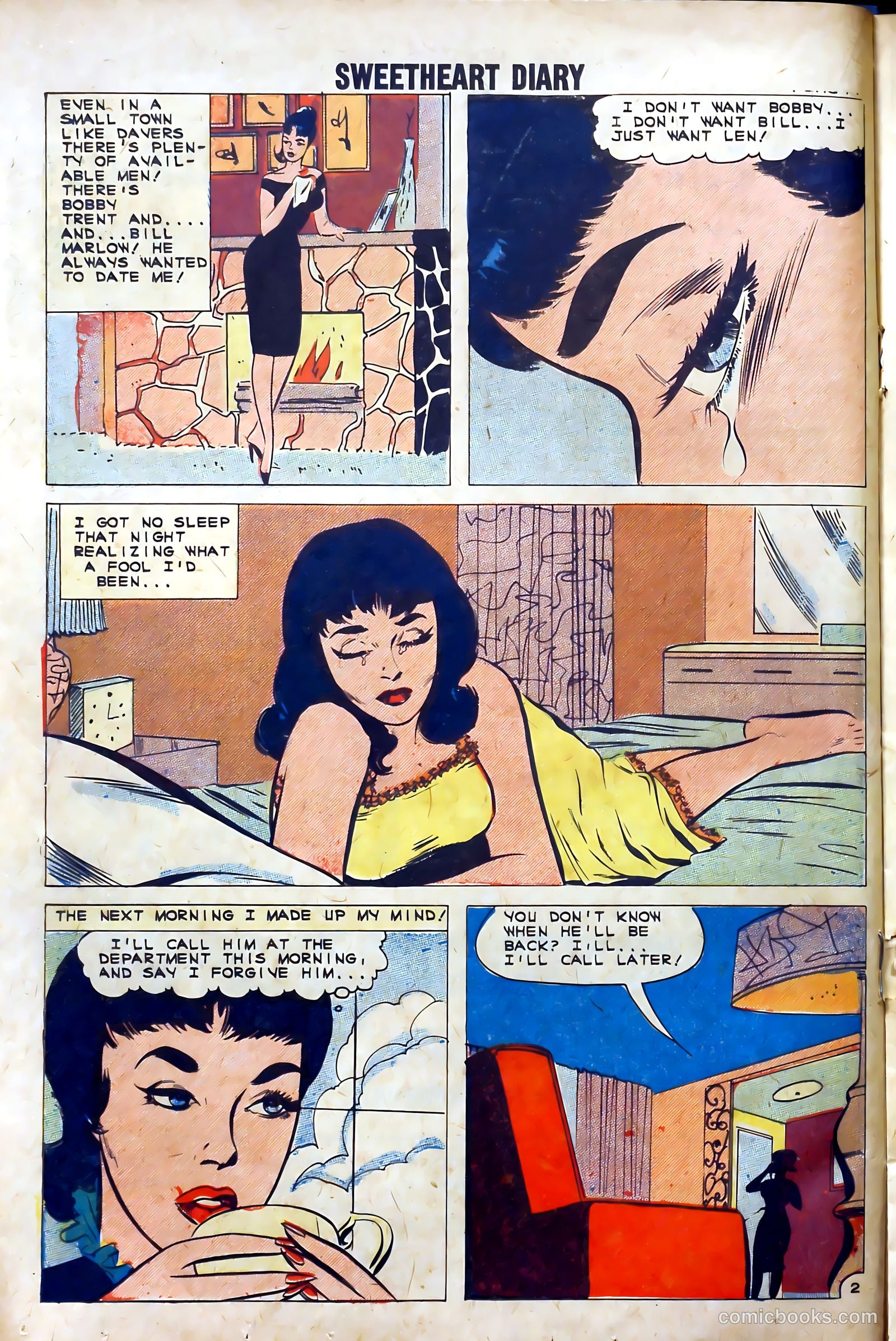 Sweetheart Diary #58 (1961) — page 16 of 36