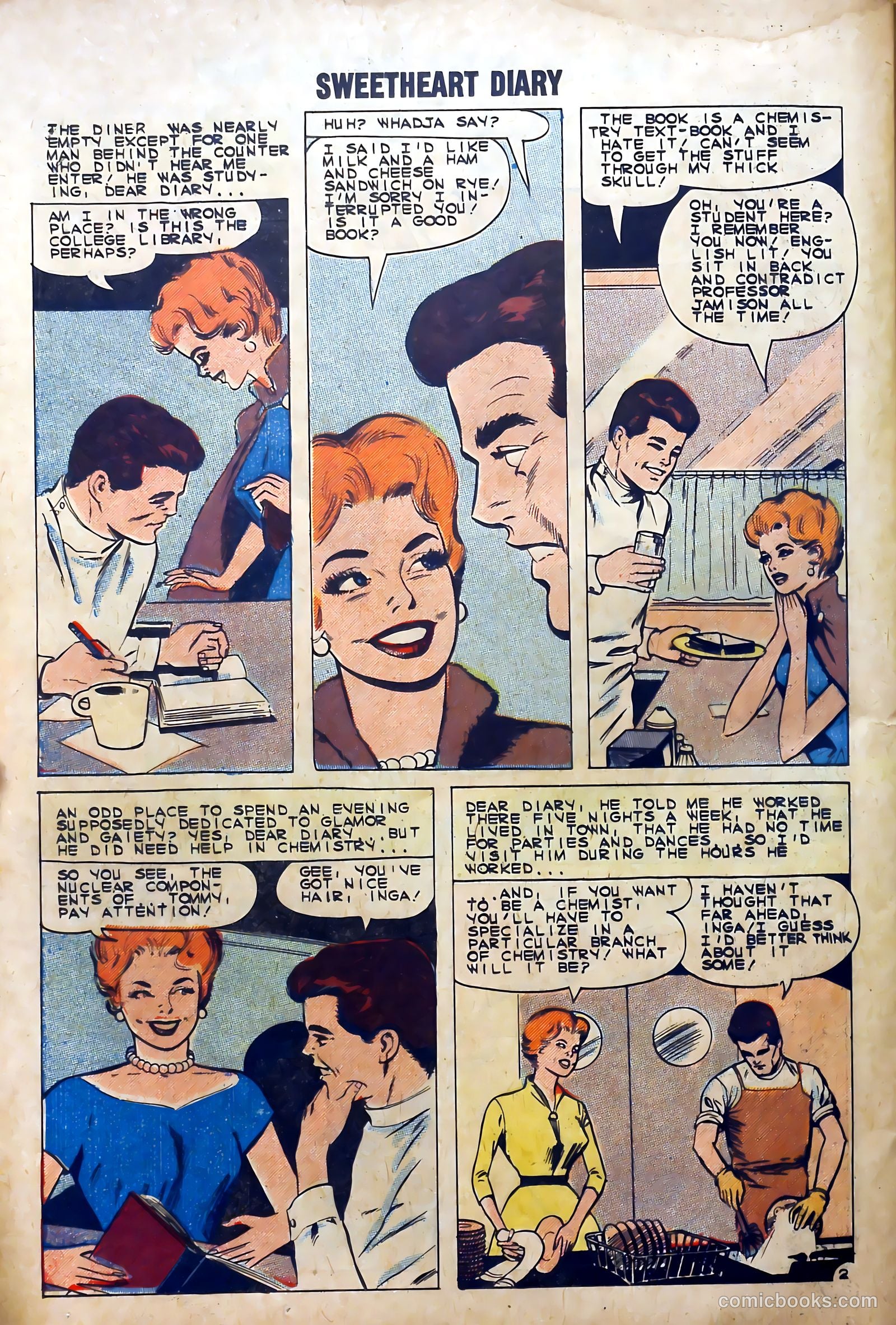 Sweetheart Diary #58 (1961) — page 26 of 36