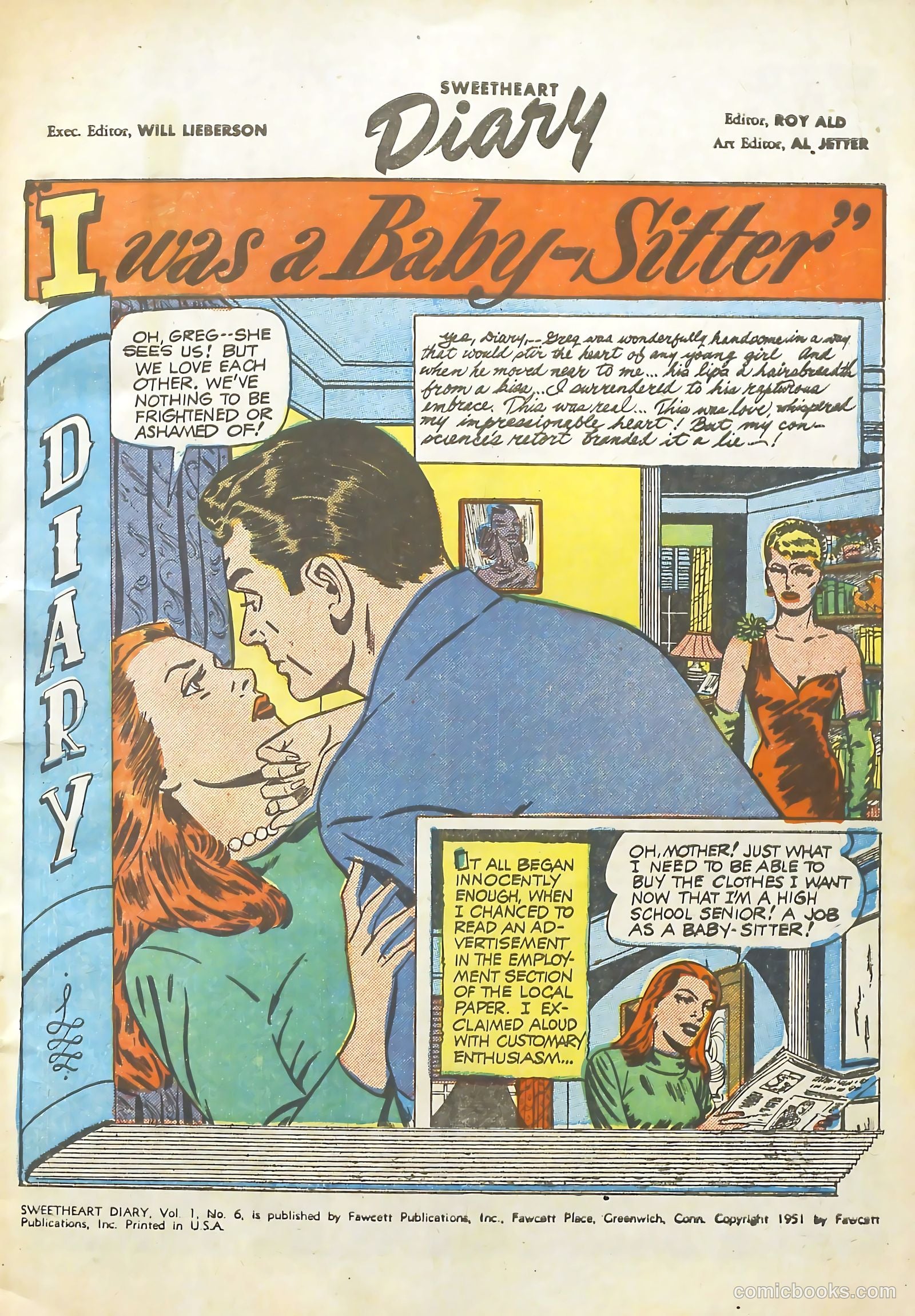 Sweetheart Diary #6 (1951) — page 3 of 36