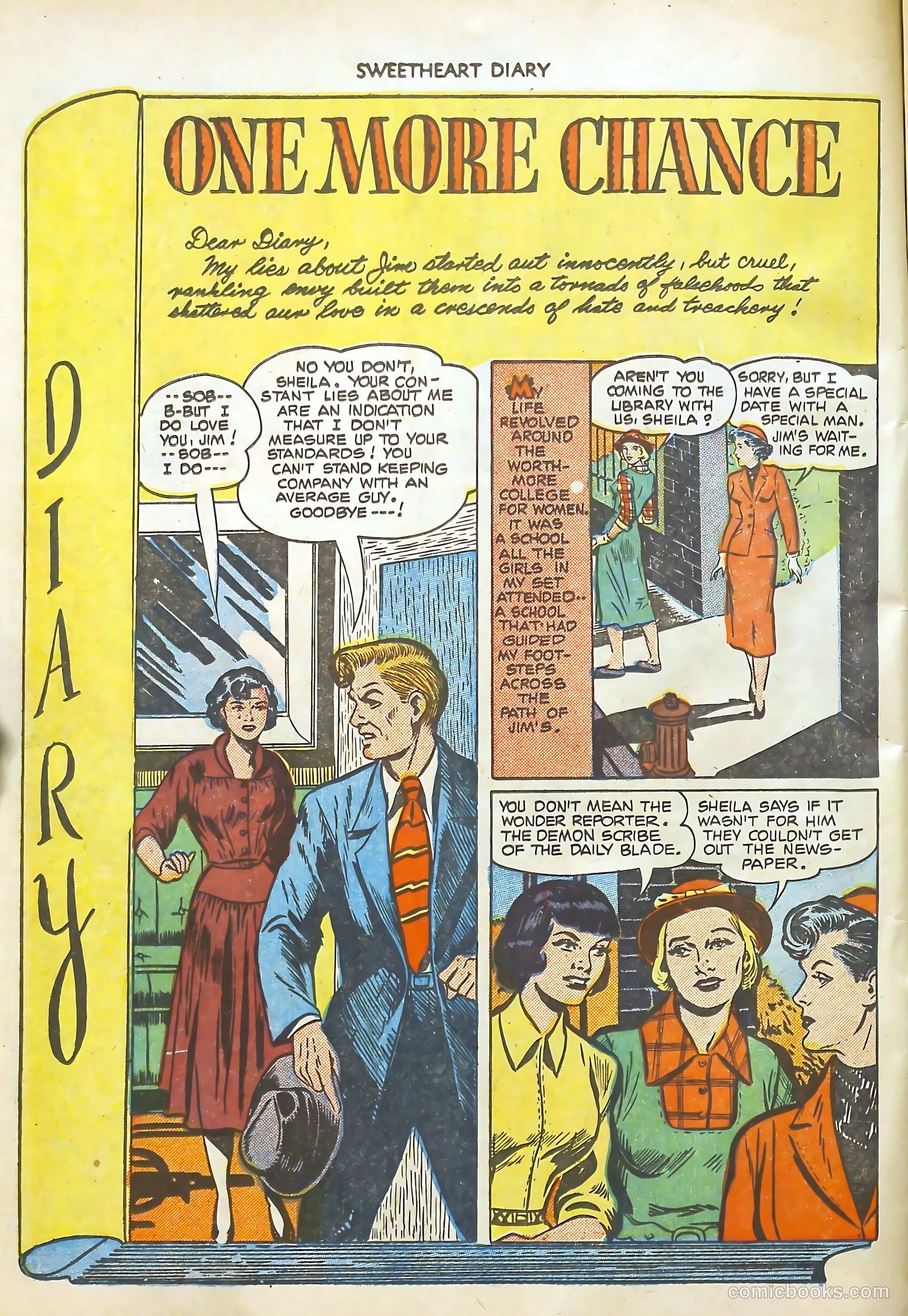 Sweetheart Diary #6 (1951) — page 14 of 36
