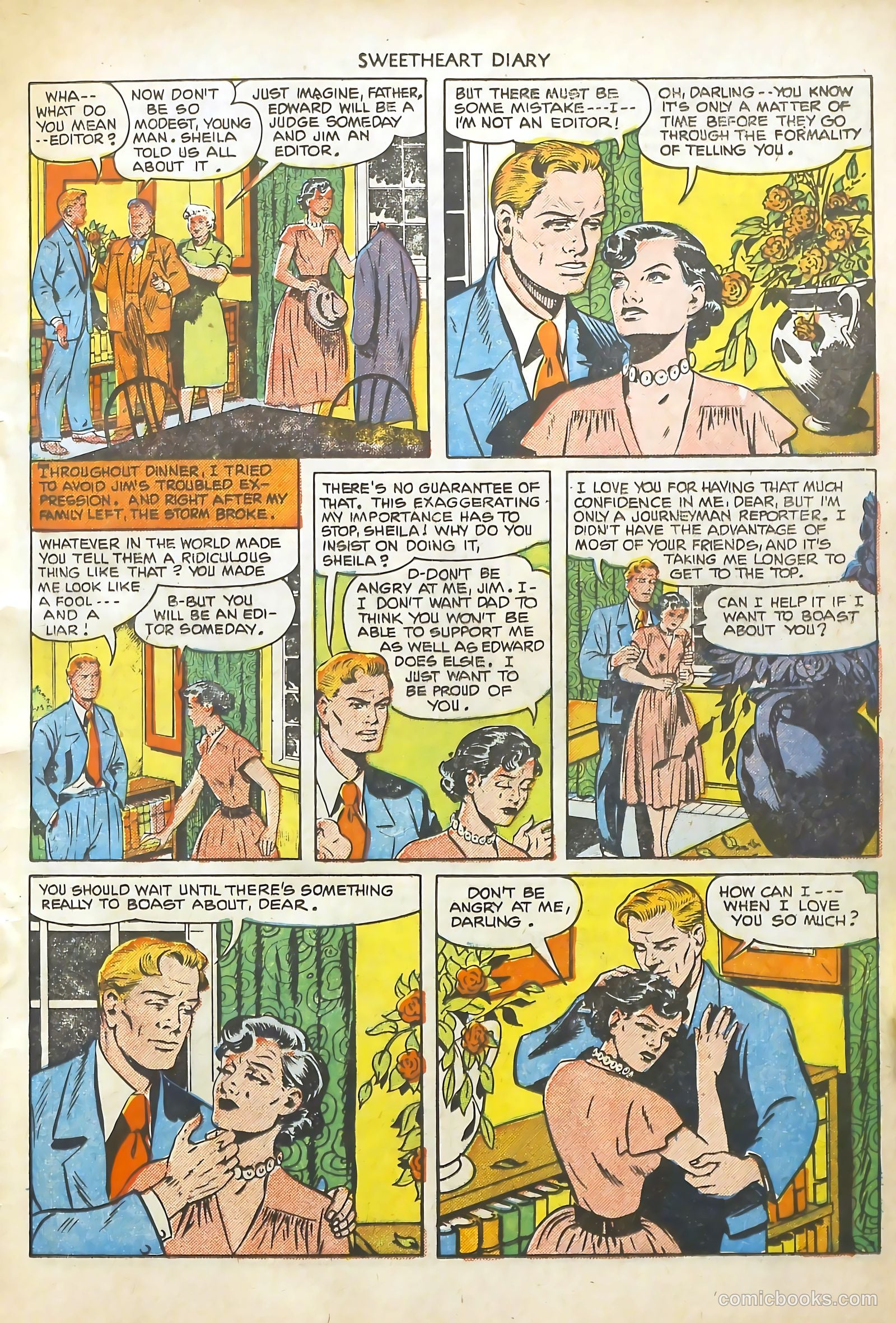 Sweetheart Diary #6 (1951) — page 17 of 36