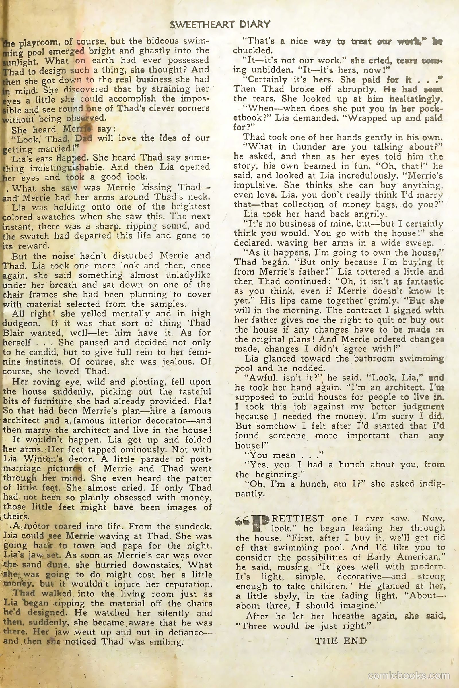 Sweetheart Diary #6 (1951) — page 25 of 36