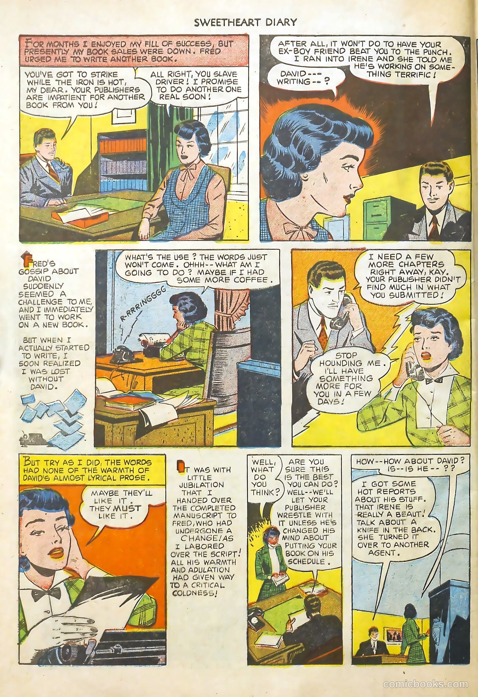 Sweetheart Diary #6 (1951) — page 32 of 36