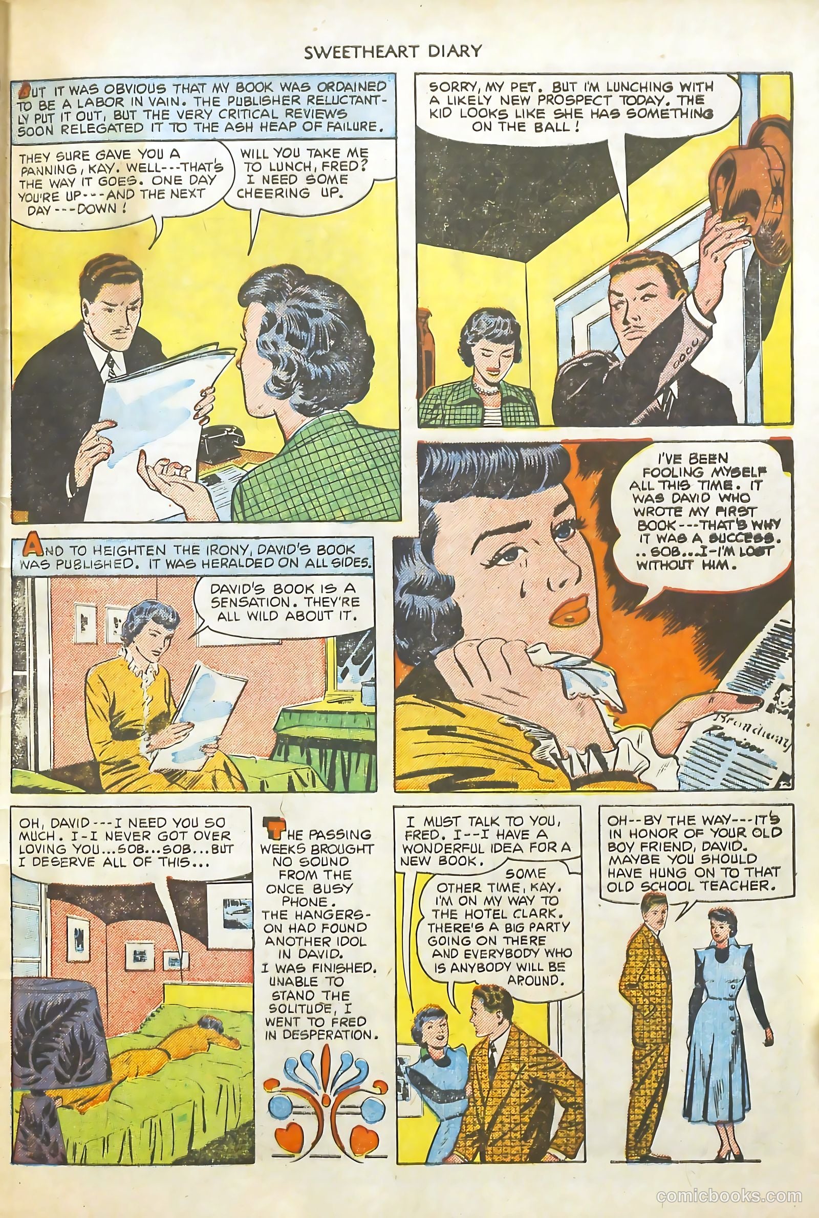 Sweetheart Diary #6 (1951) — page 33 of 36