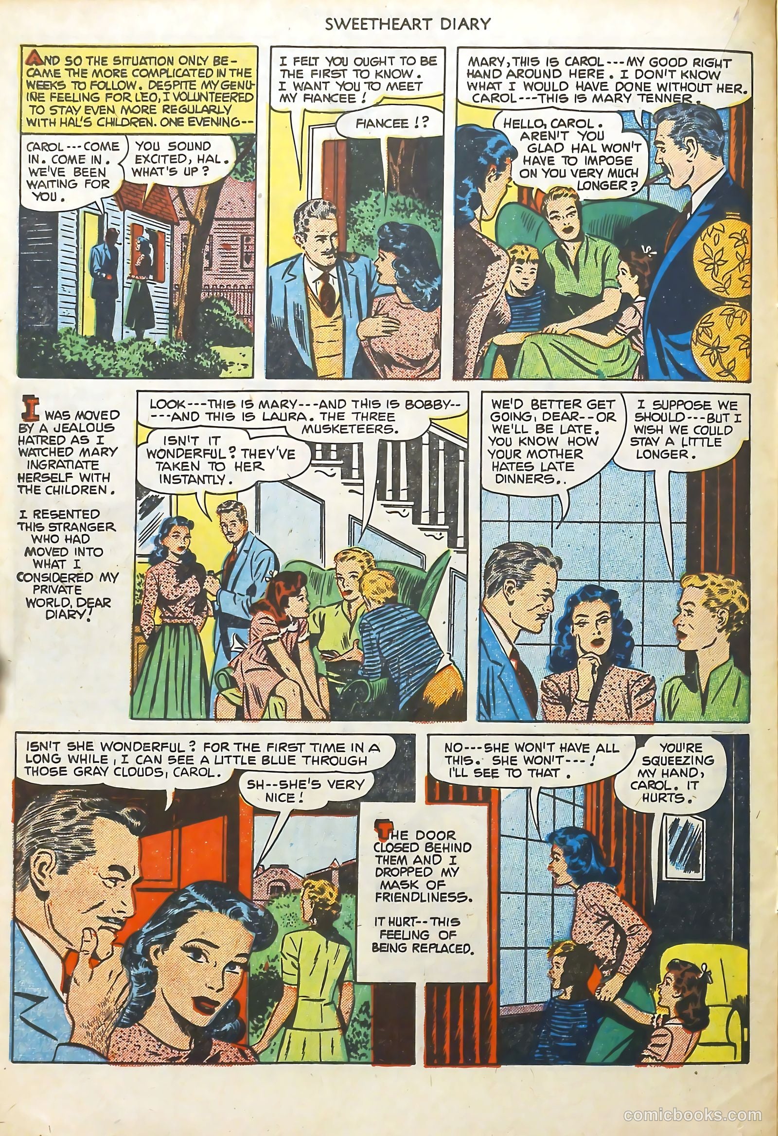 Sweetheart Diary #7 (1951) — page 16 of 36