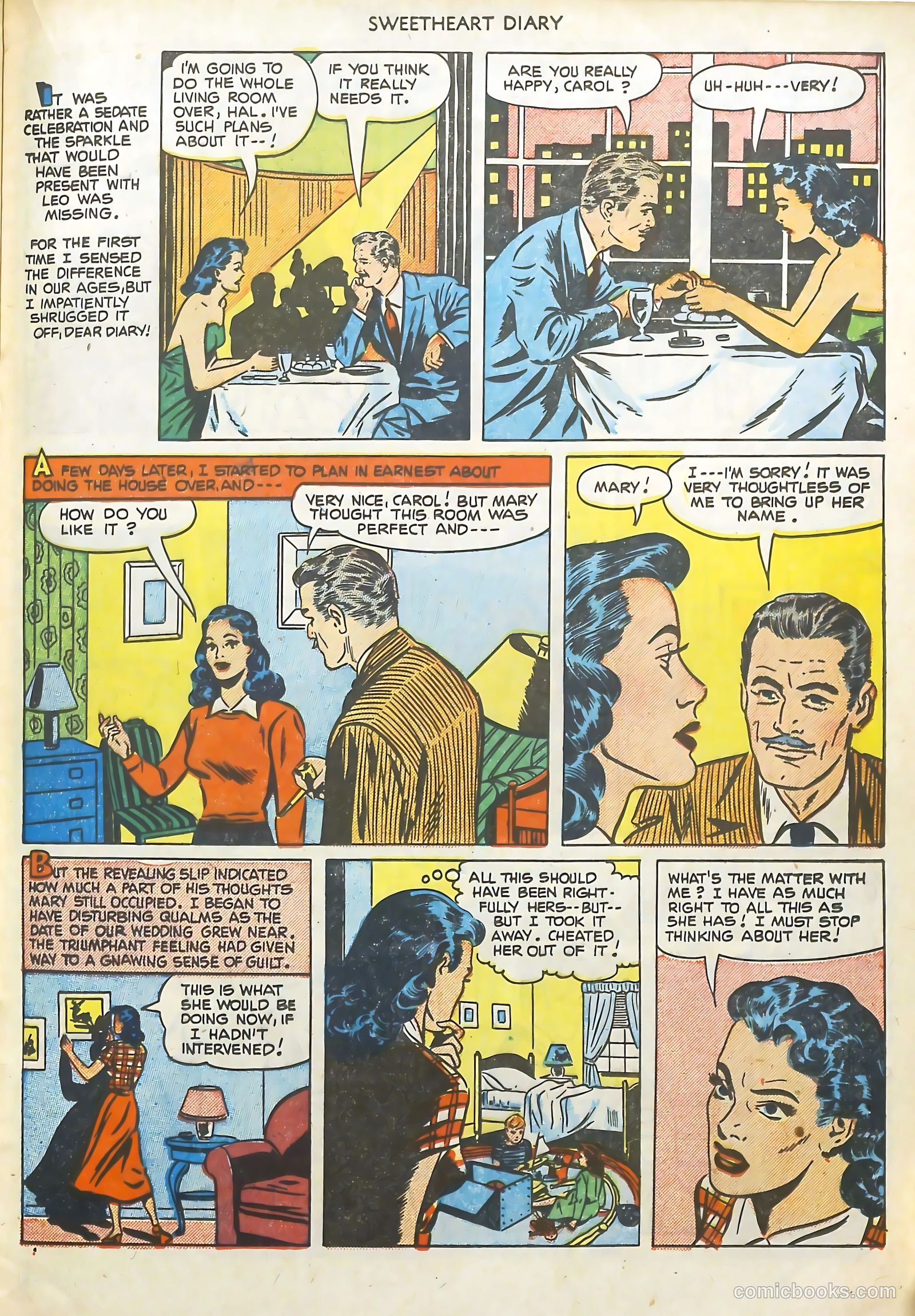 Sweetheart Diary #7 (1951) — page 21 of 36