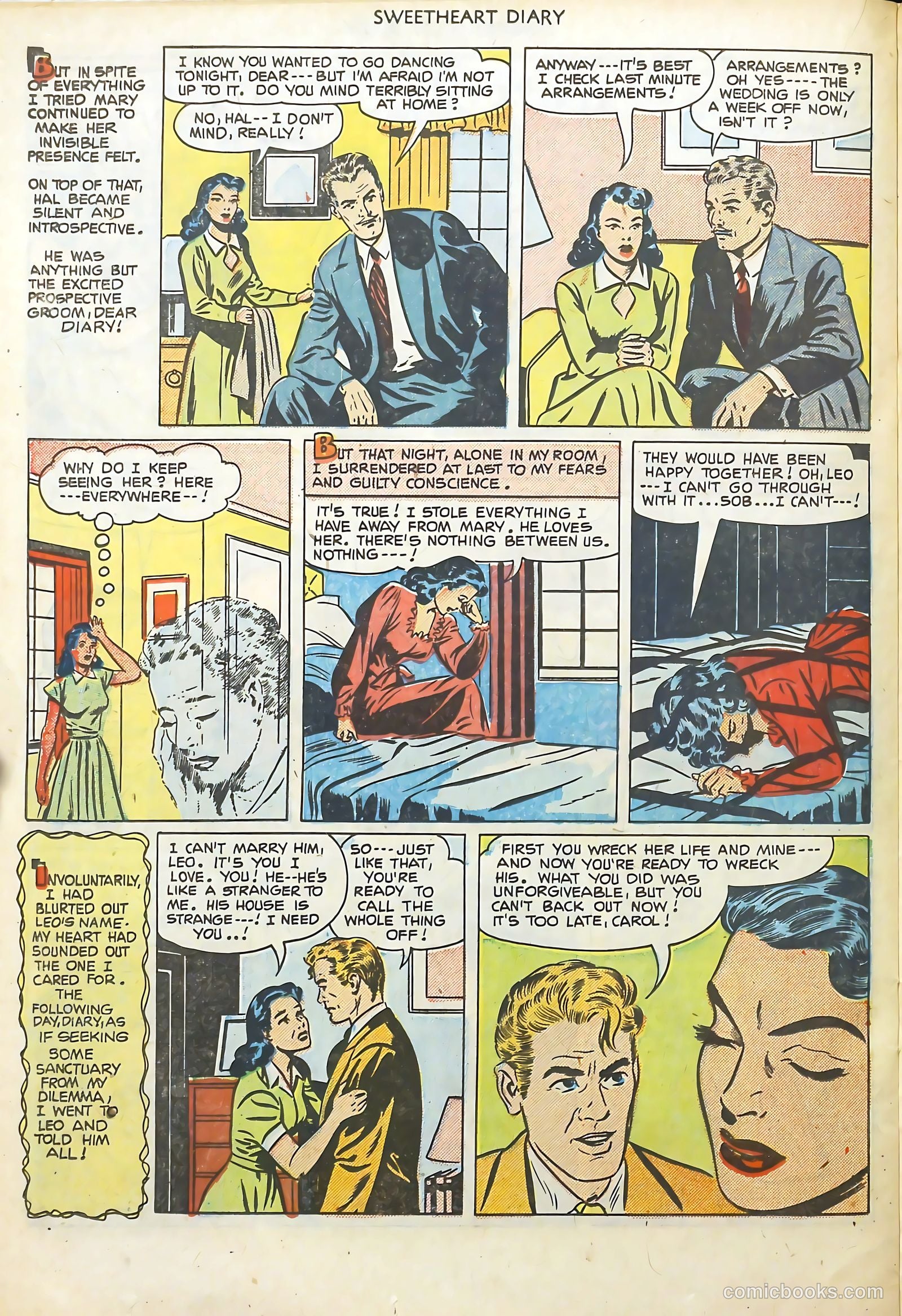 Sweetheart Diary #7 (1951) — page 22 of 36