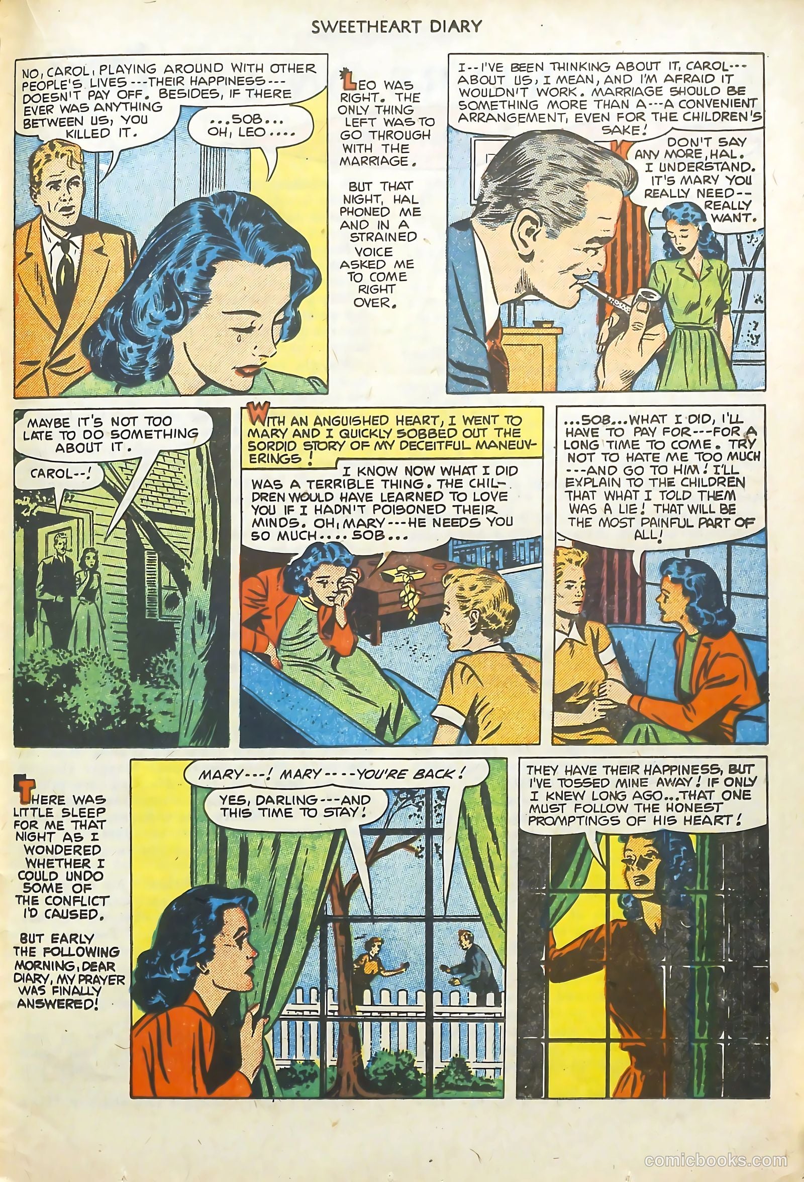 Sweetheart Diary #7 (1951) — page 23 of 36