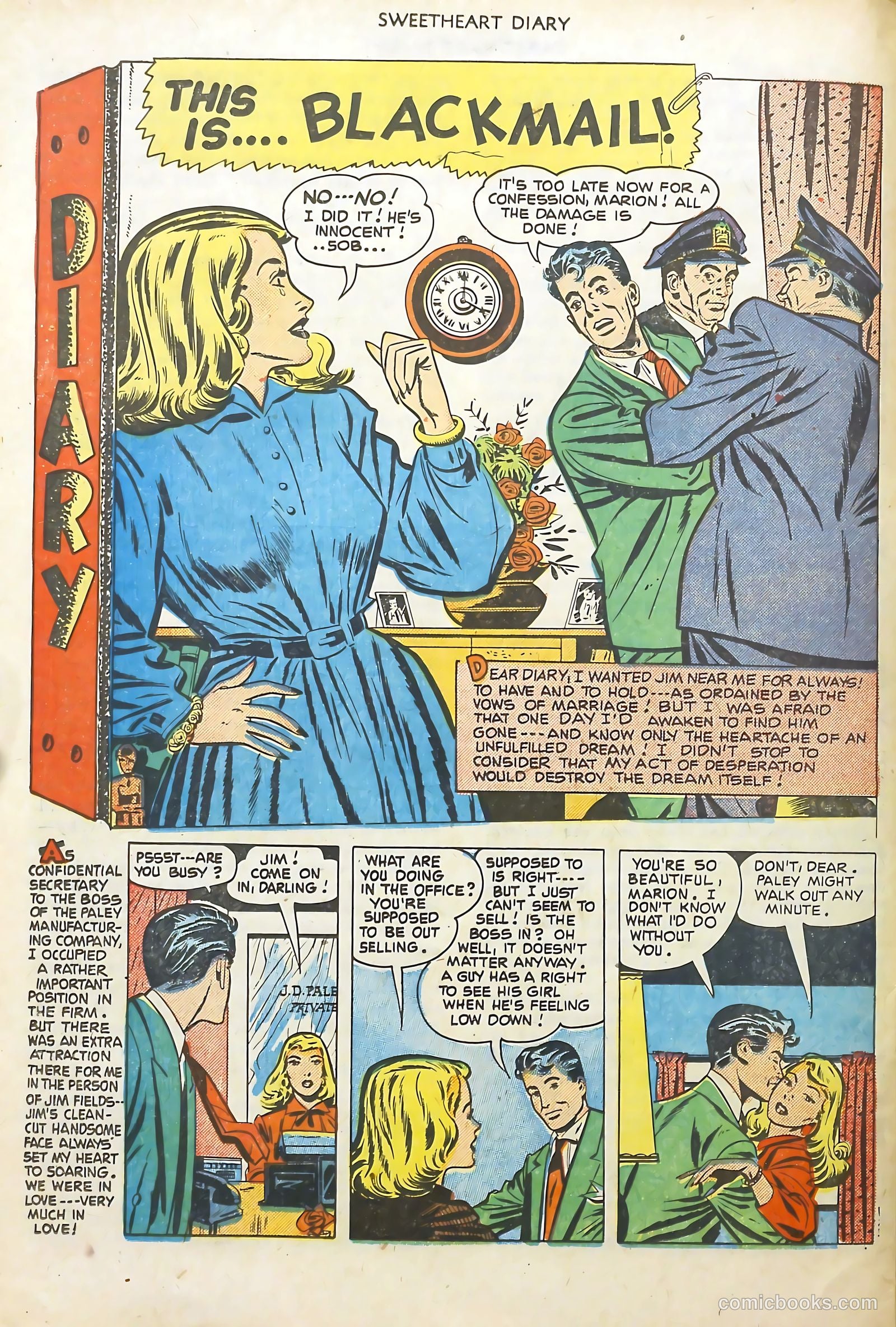 Sweetheart Diary #7 (1951) — page 26 of 36