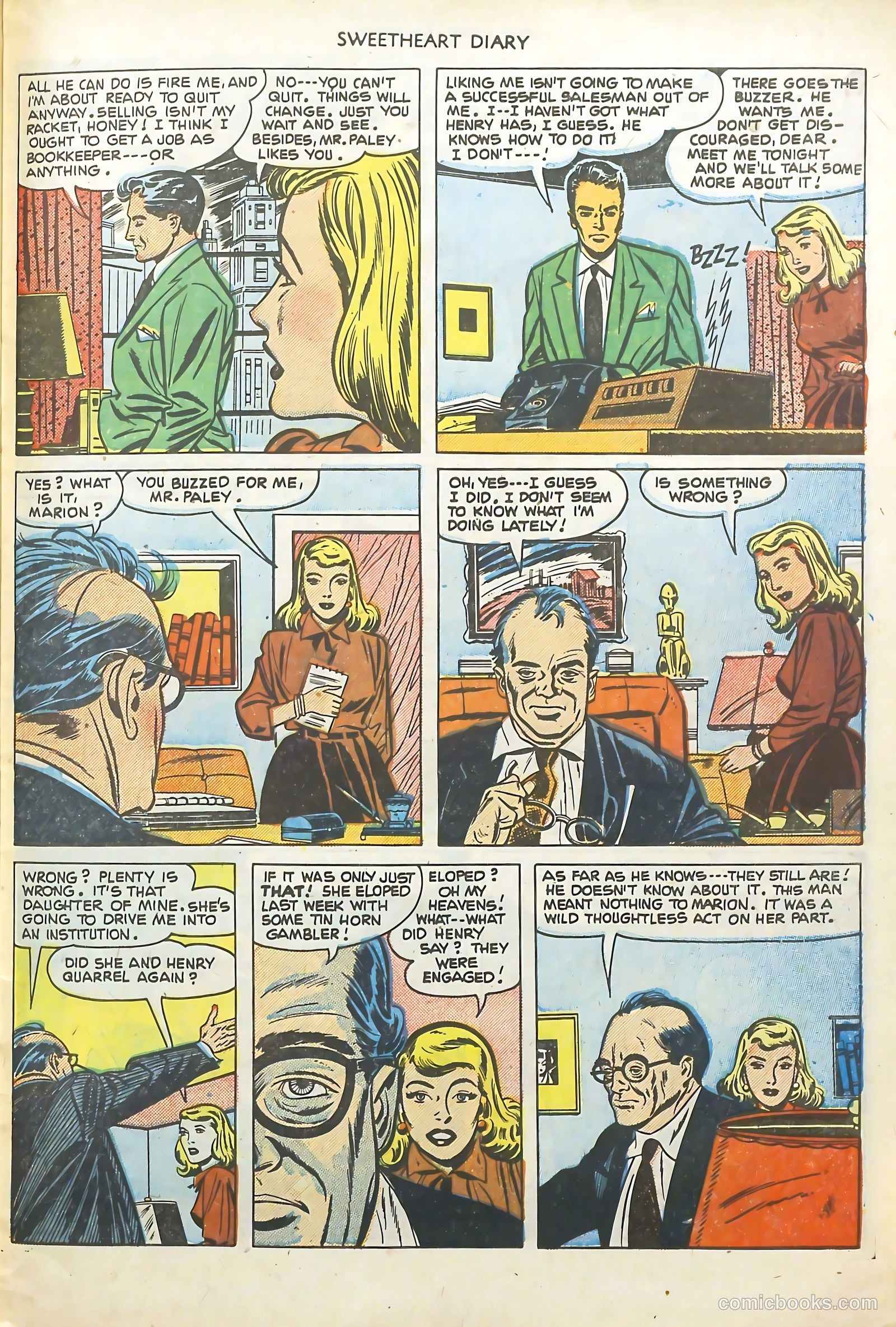 Sweetheart Diary #7 (1951) — page 27 of 36