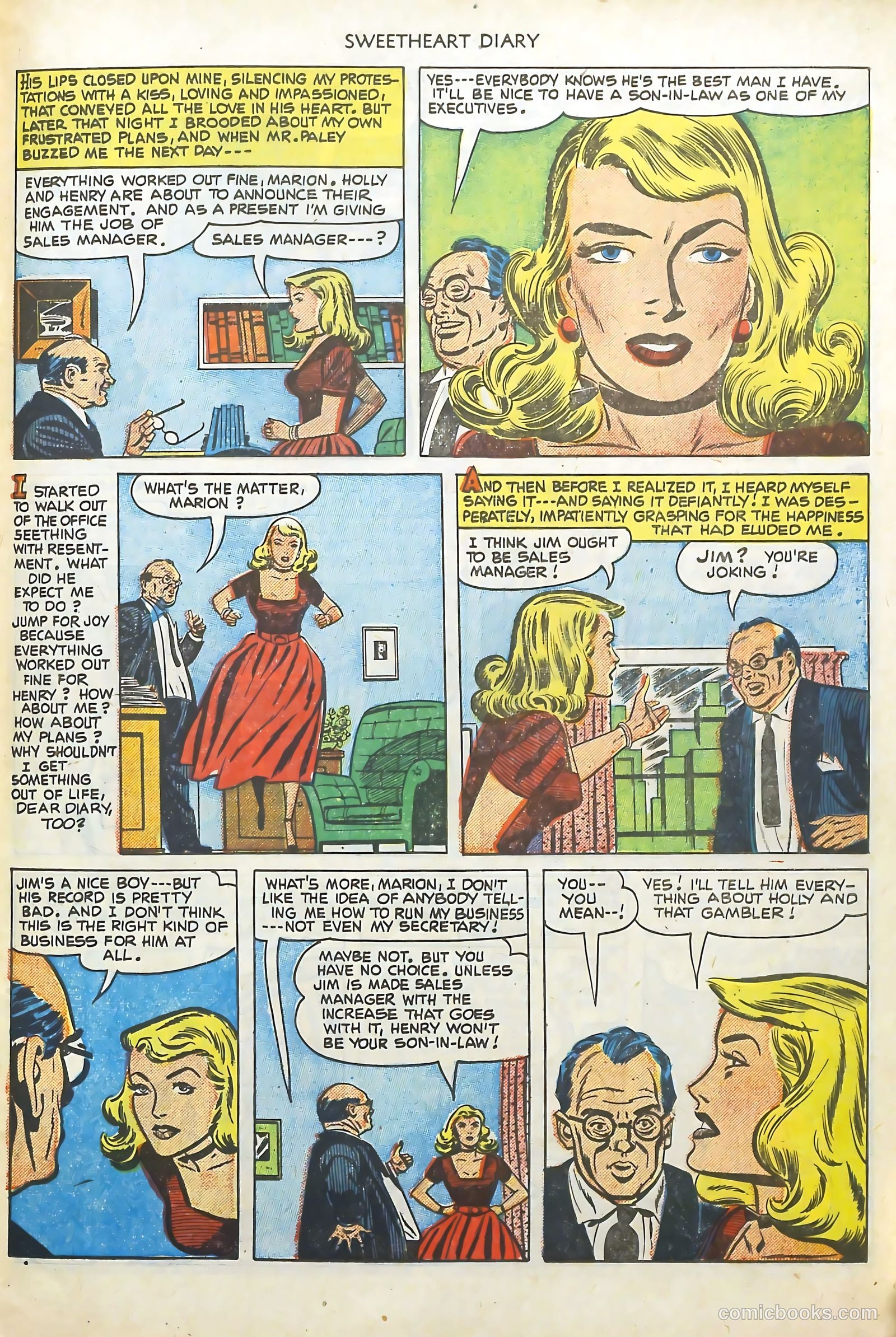 Sweetheart Diary #7 (1951) — page 29 of 36