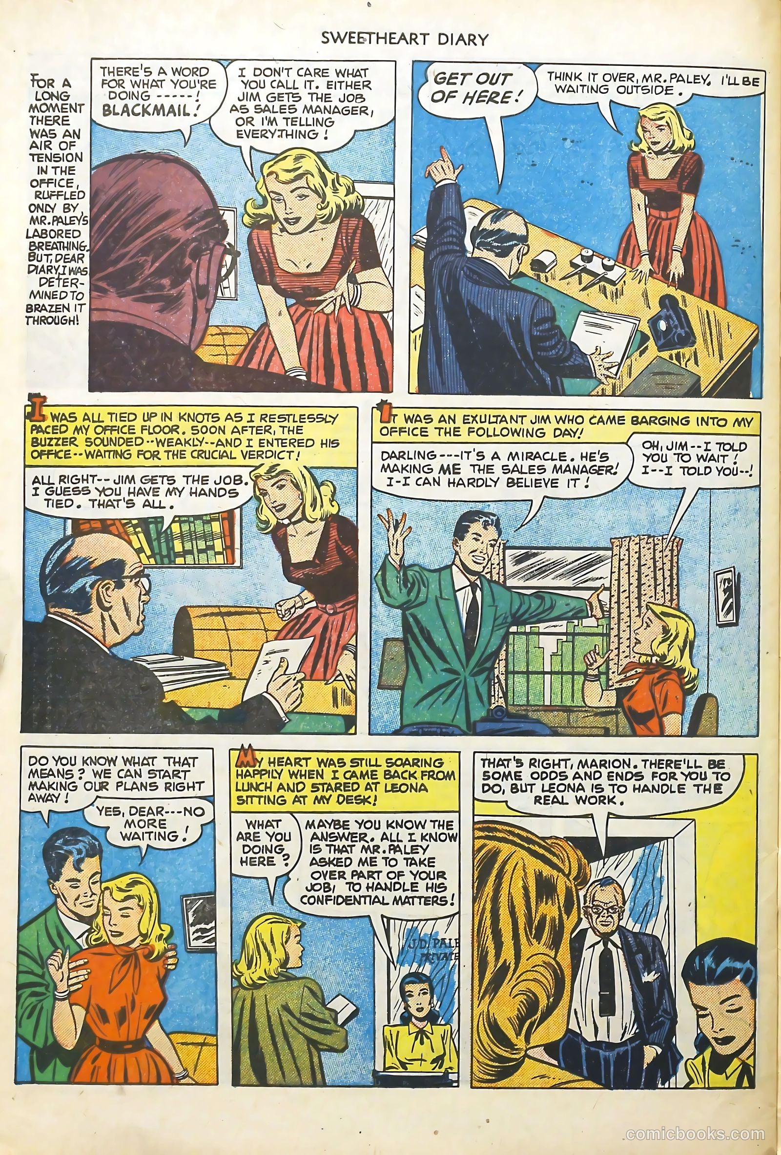 Sweetheart Diary #7 (1951) — page 30 of 36