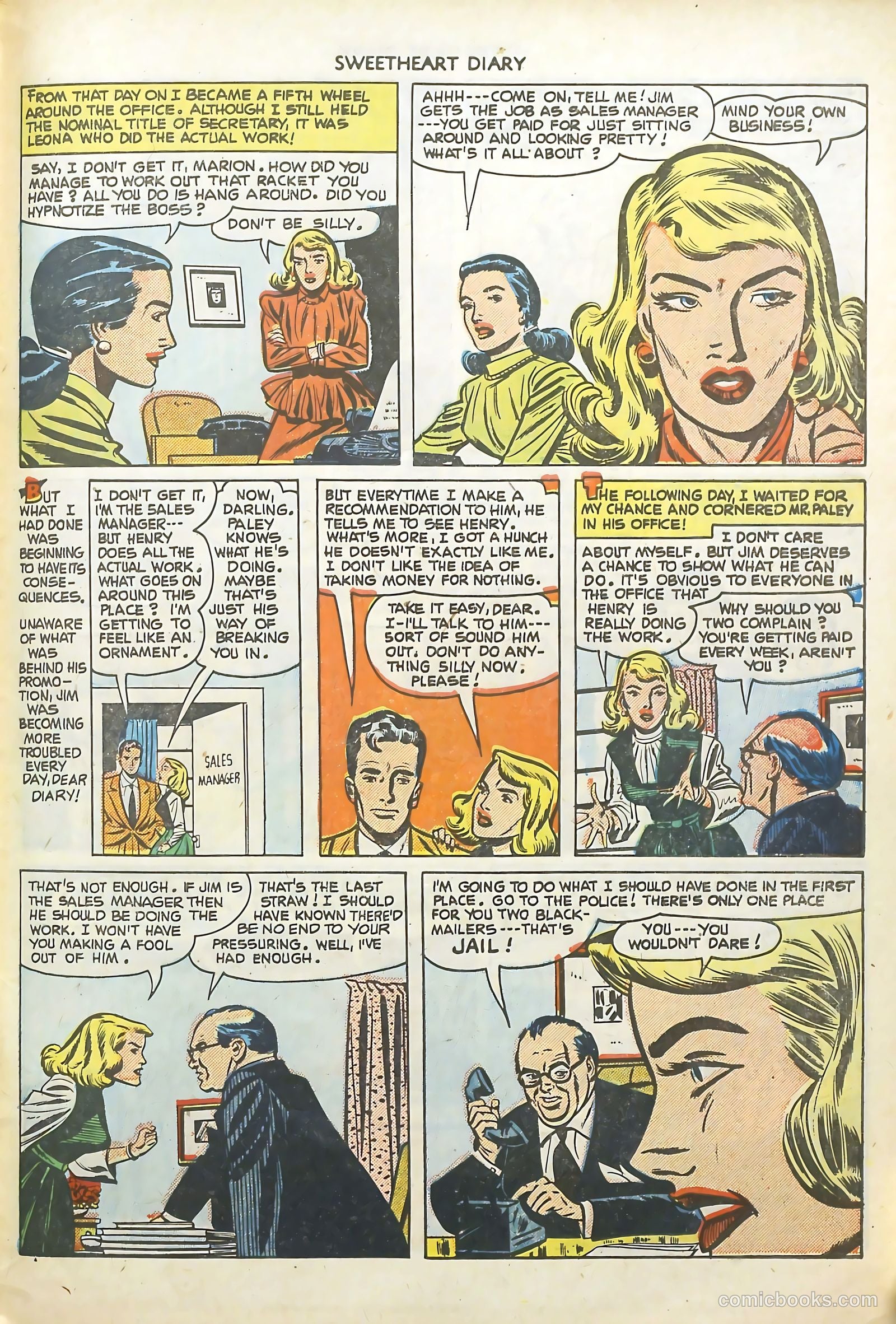 Sweetheart Diary #7 (1951) — page 31 of 36