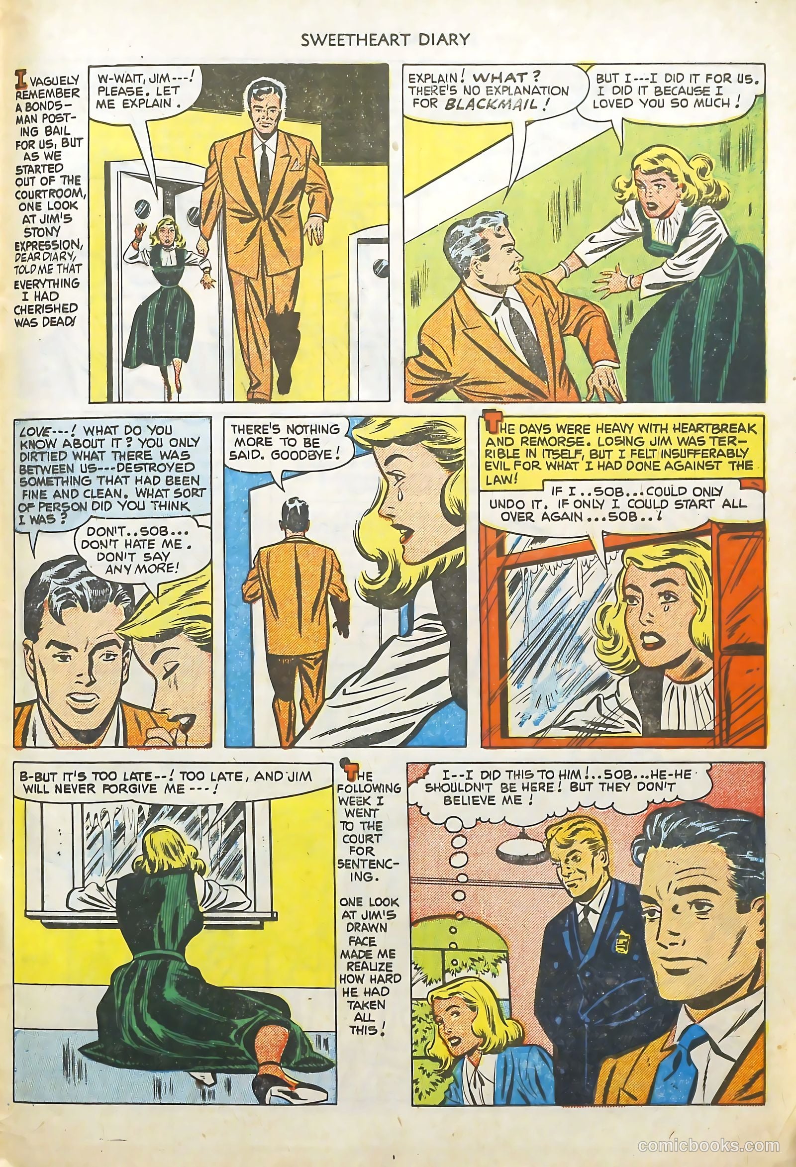 Sweetheart Diary #7 (1951) — page 33 of 36