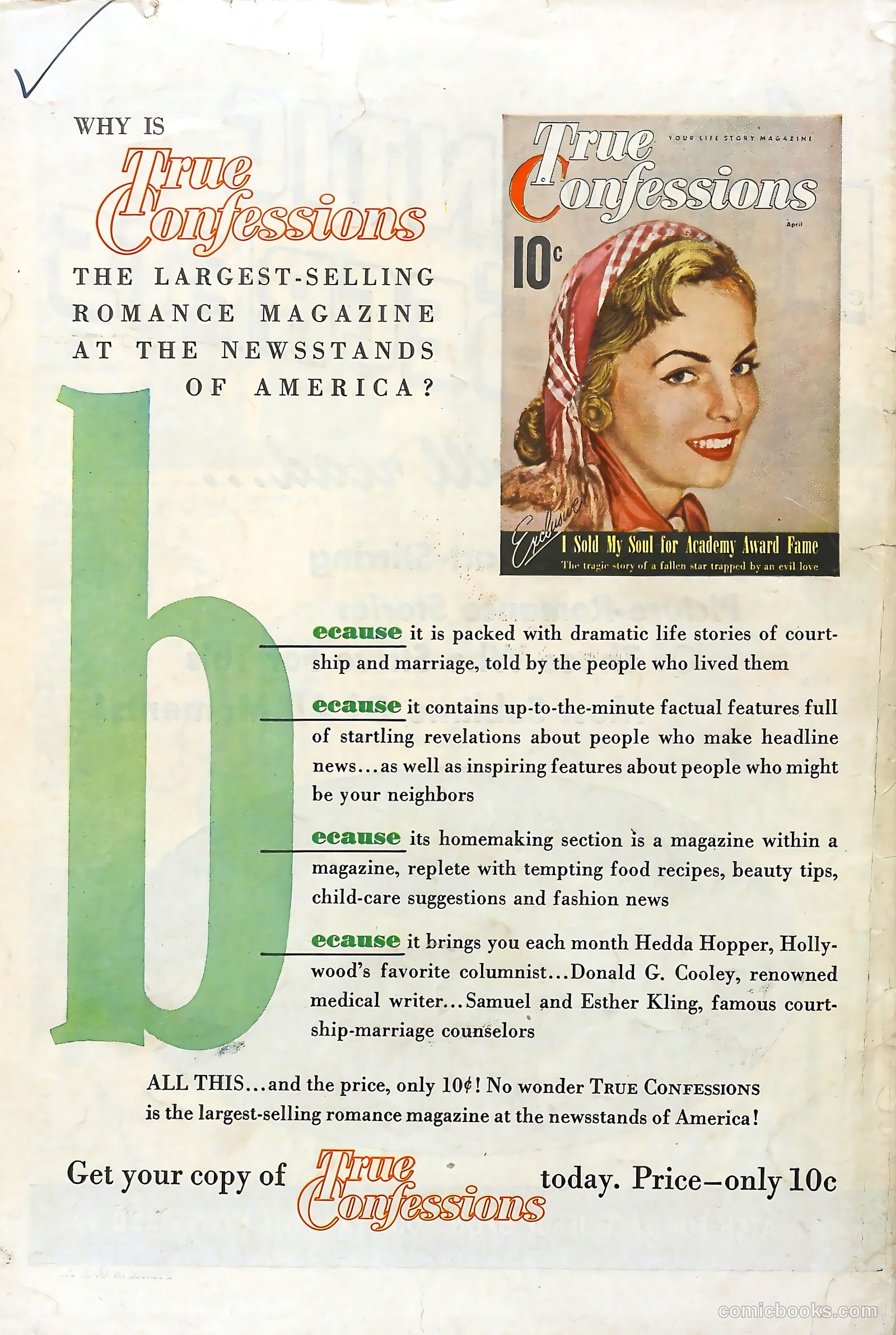 Sweetheart Diary #7 (1951) — page 36 of 36