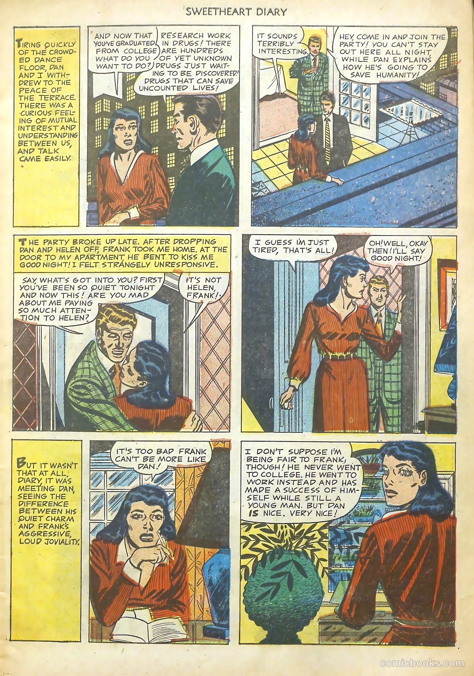Sweetheart Diary #8 (1951) — page 7 of 36