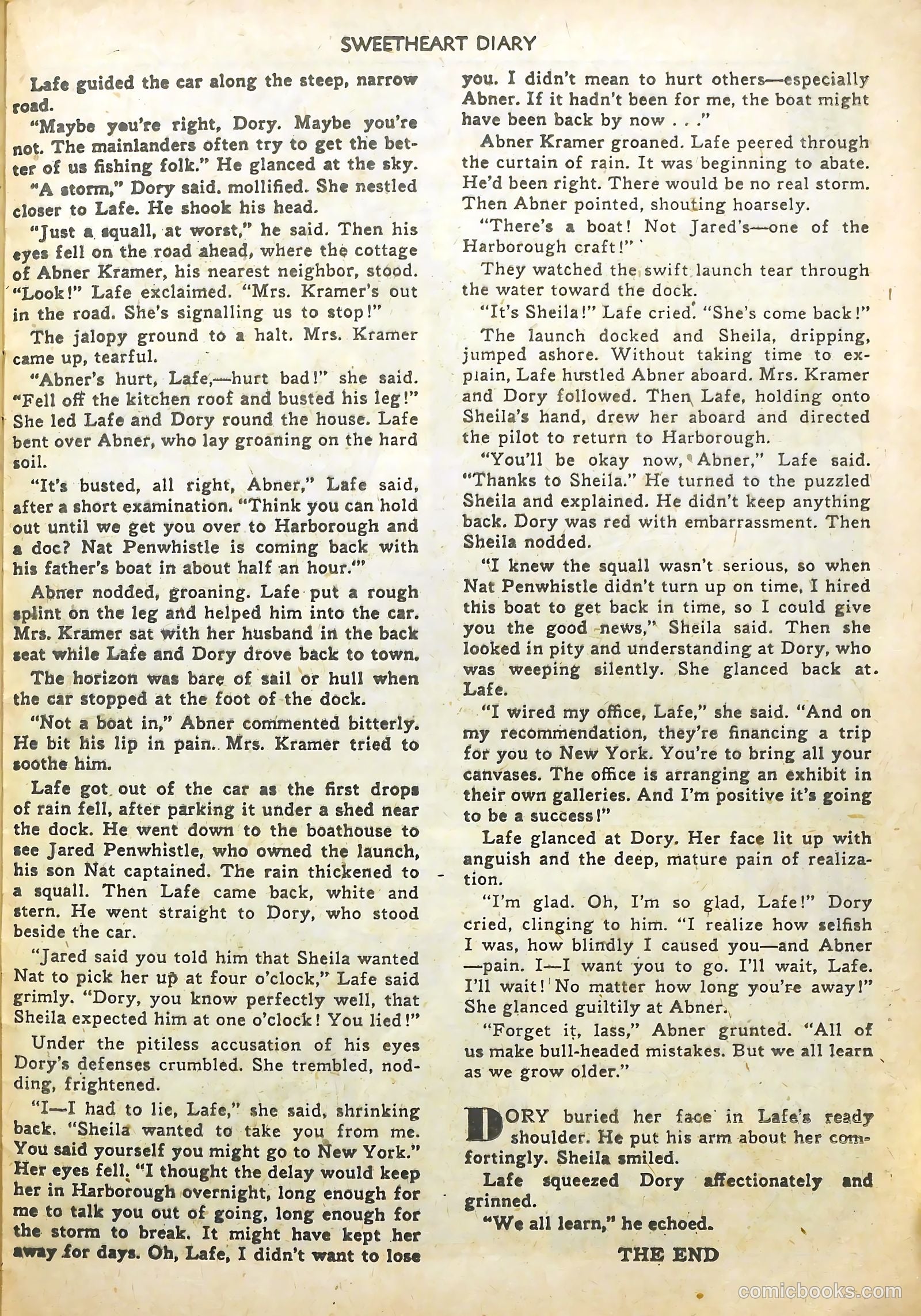Sweetheart Diary #8 (1951) — page 25 of 36