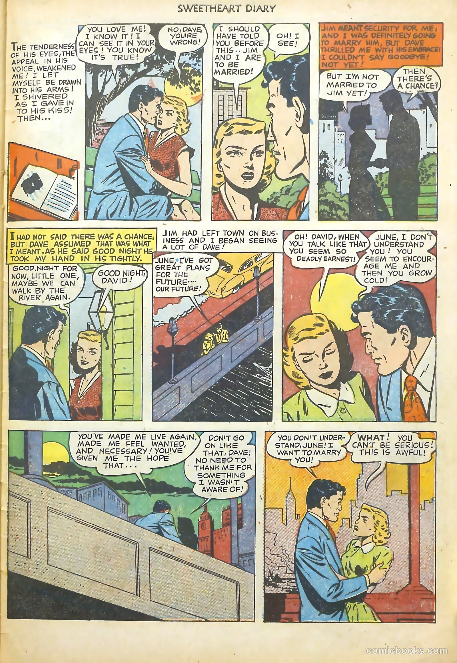 Sweetheart Diary #8 (1951) — page 31 of 36
