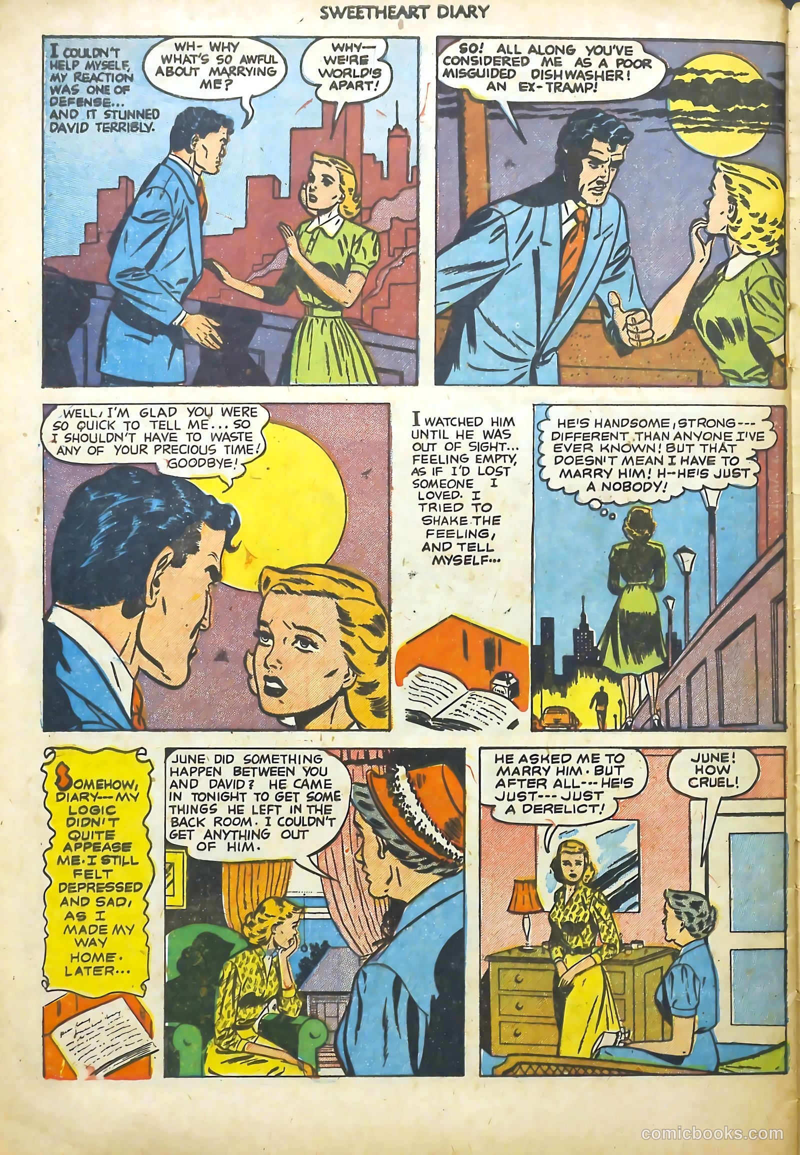 Sweetheart Diary #8 (1951) — page 32 of 36