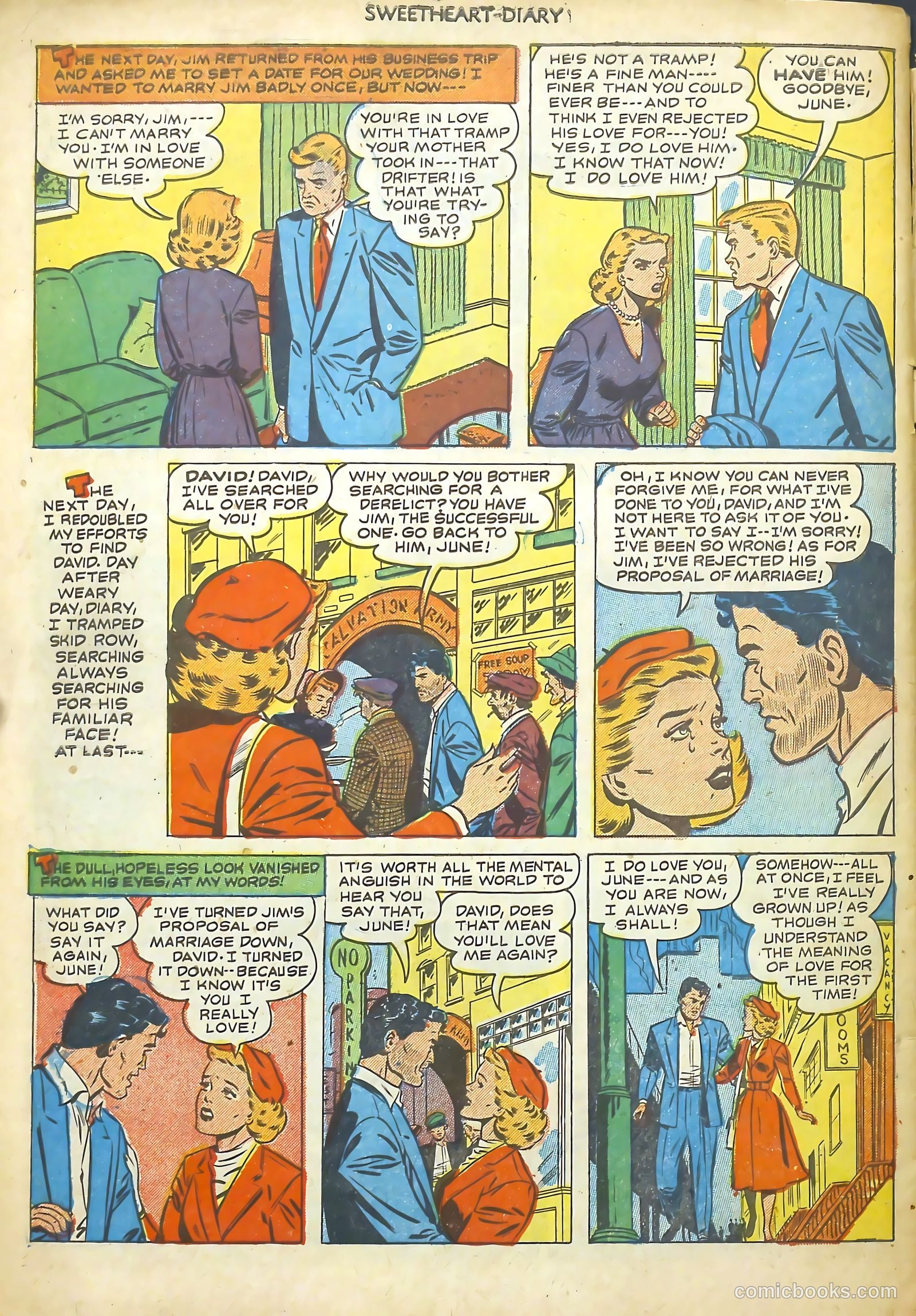 Sweetheart Diary #8 (1951) — page 34 of 36