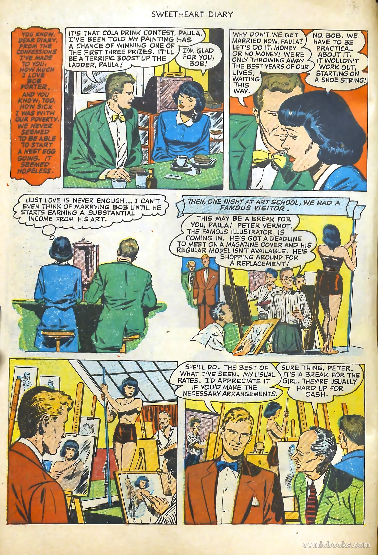 Sweetheart Diary #9 (1952) — page 4 of 36